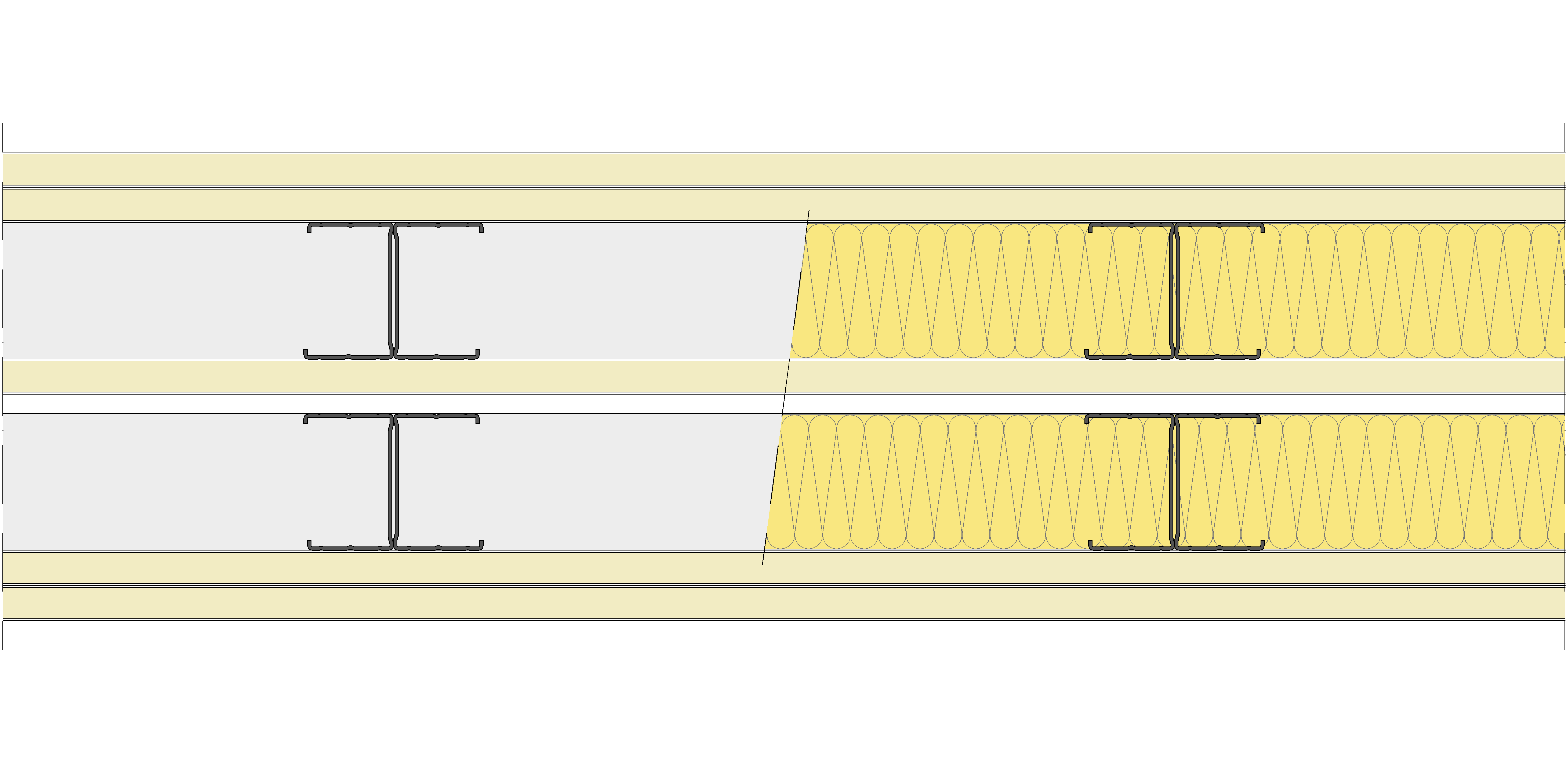 Tabique Pladur® 230/400 (70-45H+18+e+70-45H) 5N 2MW Libre