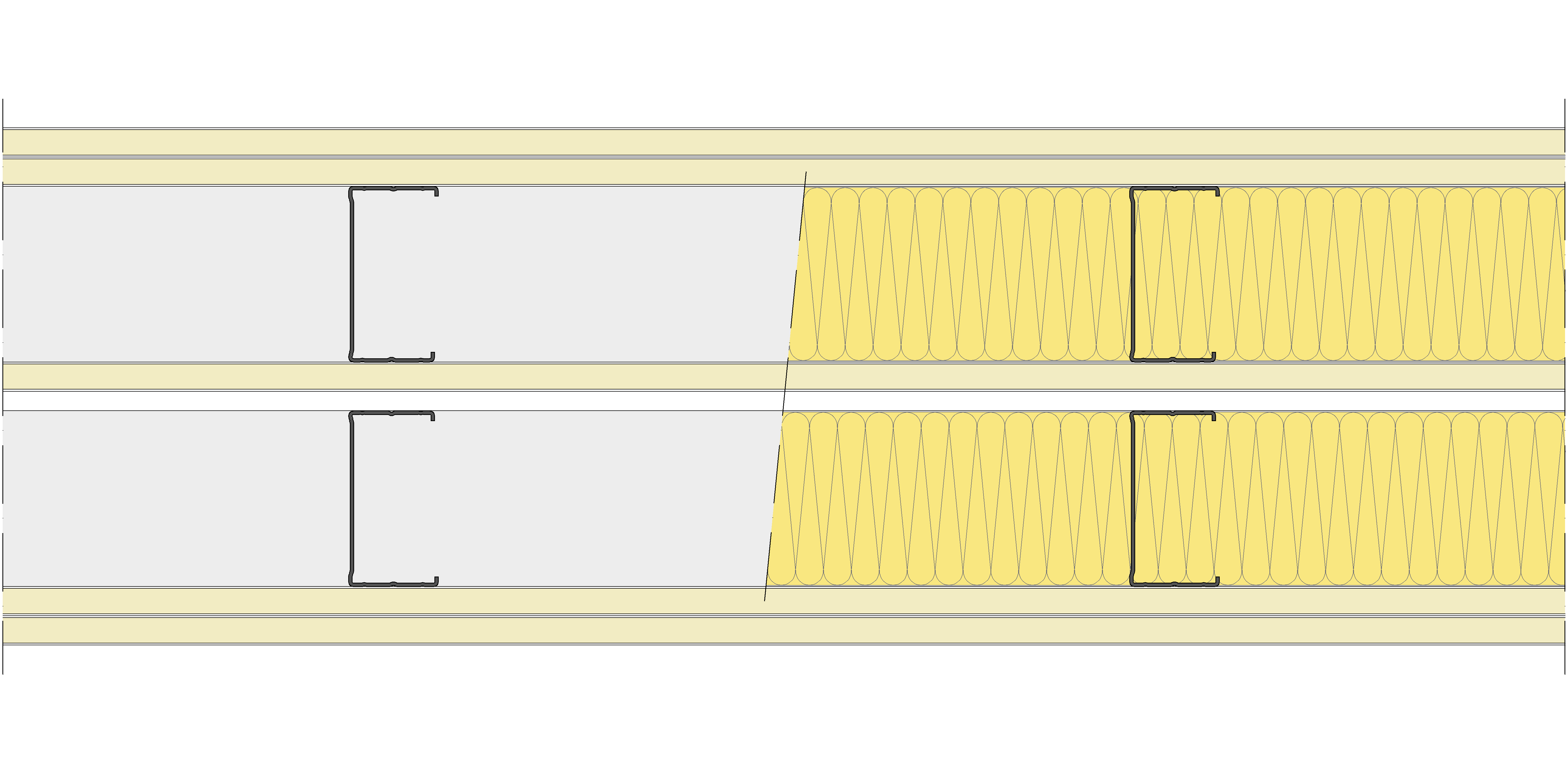 Tabique Pladur® 255/400 (90-45+15+e+90-45) 5N 2MW Libre