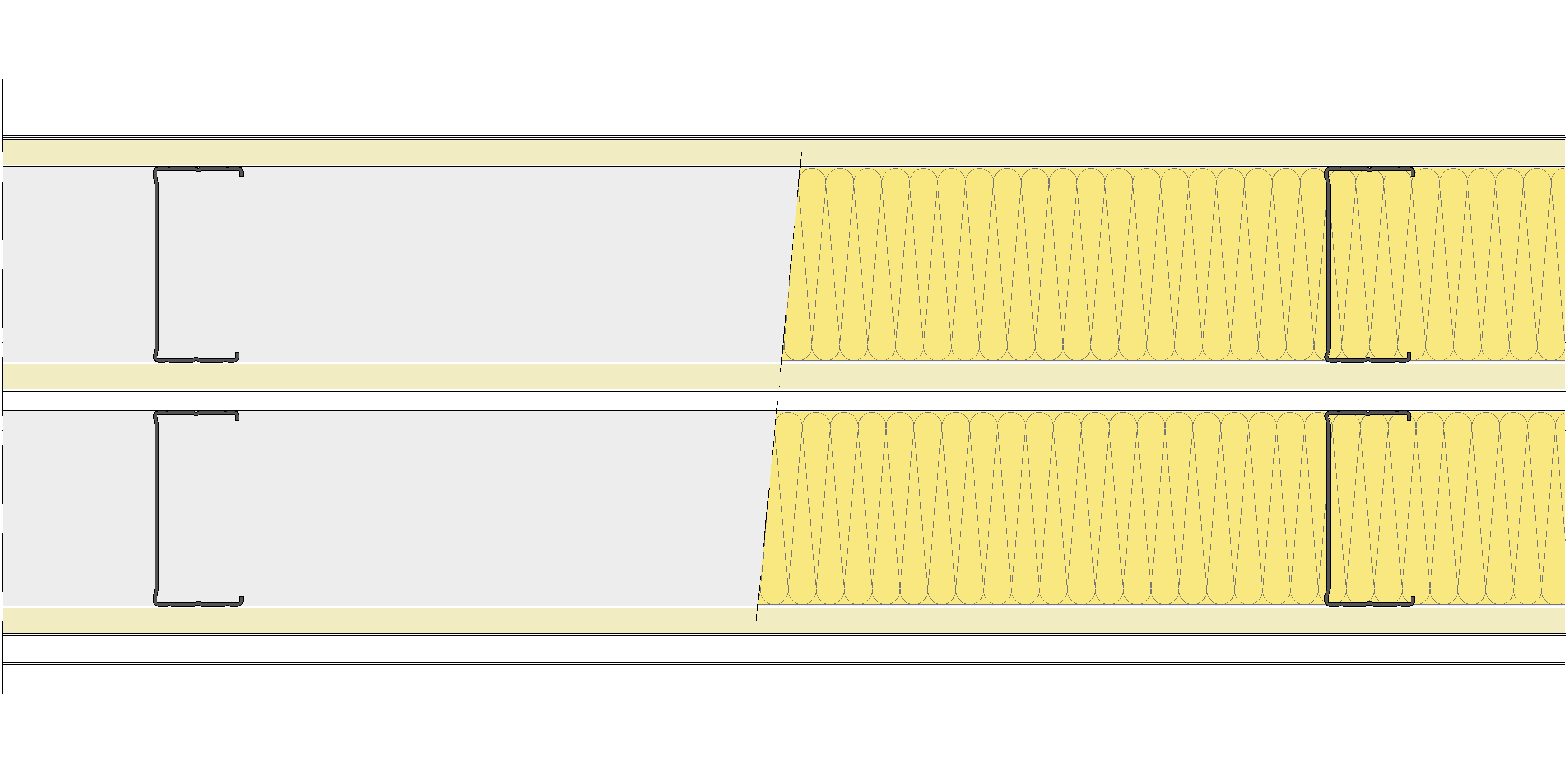 Tabique Pladur® 275/600 (100-45+15+e+100-45) 1N A1-3N-1N A1 2MW Libre