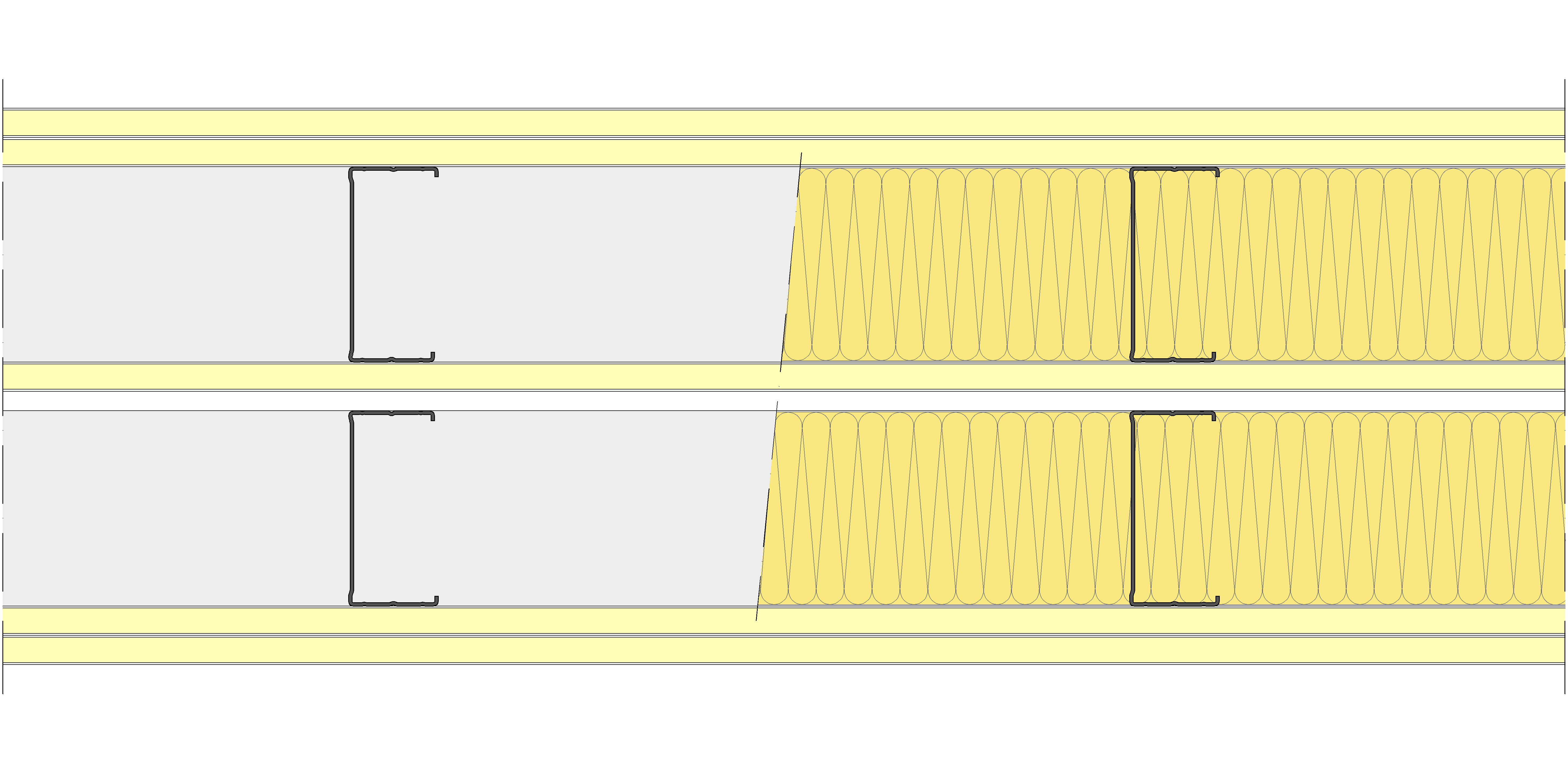 Tabique Pladur® 275/400 (100-45+15+e+100-45) 5I 2MW Libre