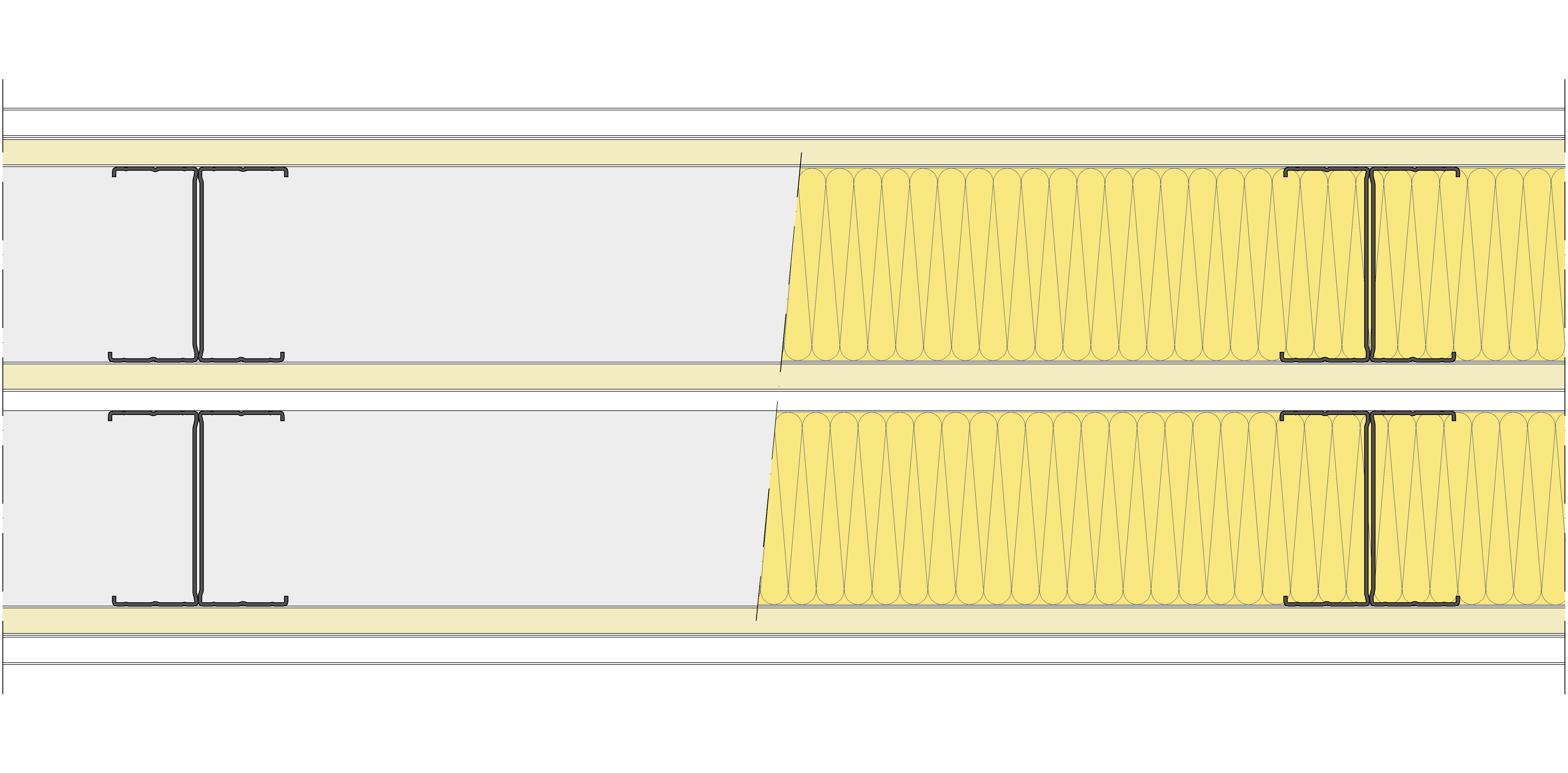 Tabique Pladur® 275/600 (100-45H+15+e+100-45H) 1N A1-3N-1N A1 2MW Libre