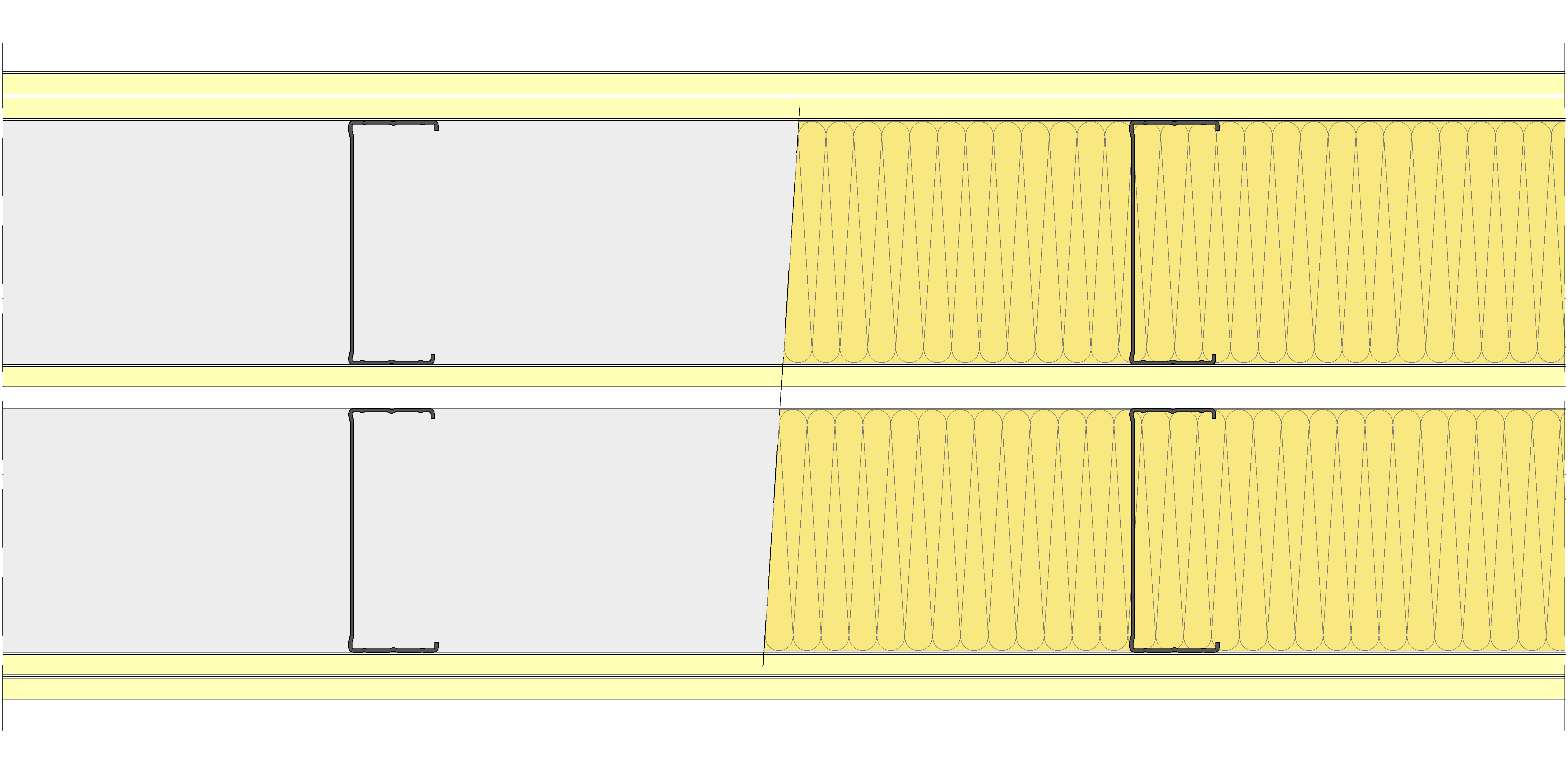 Tabique Pladur® 312,5/400 (125-45+12,5+e+125-45) 5I 2MW Libre