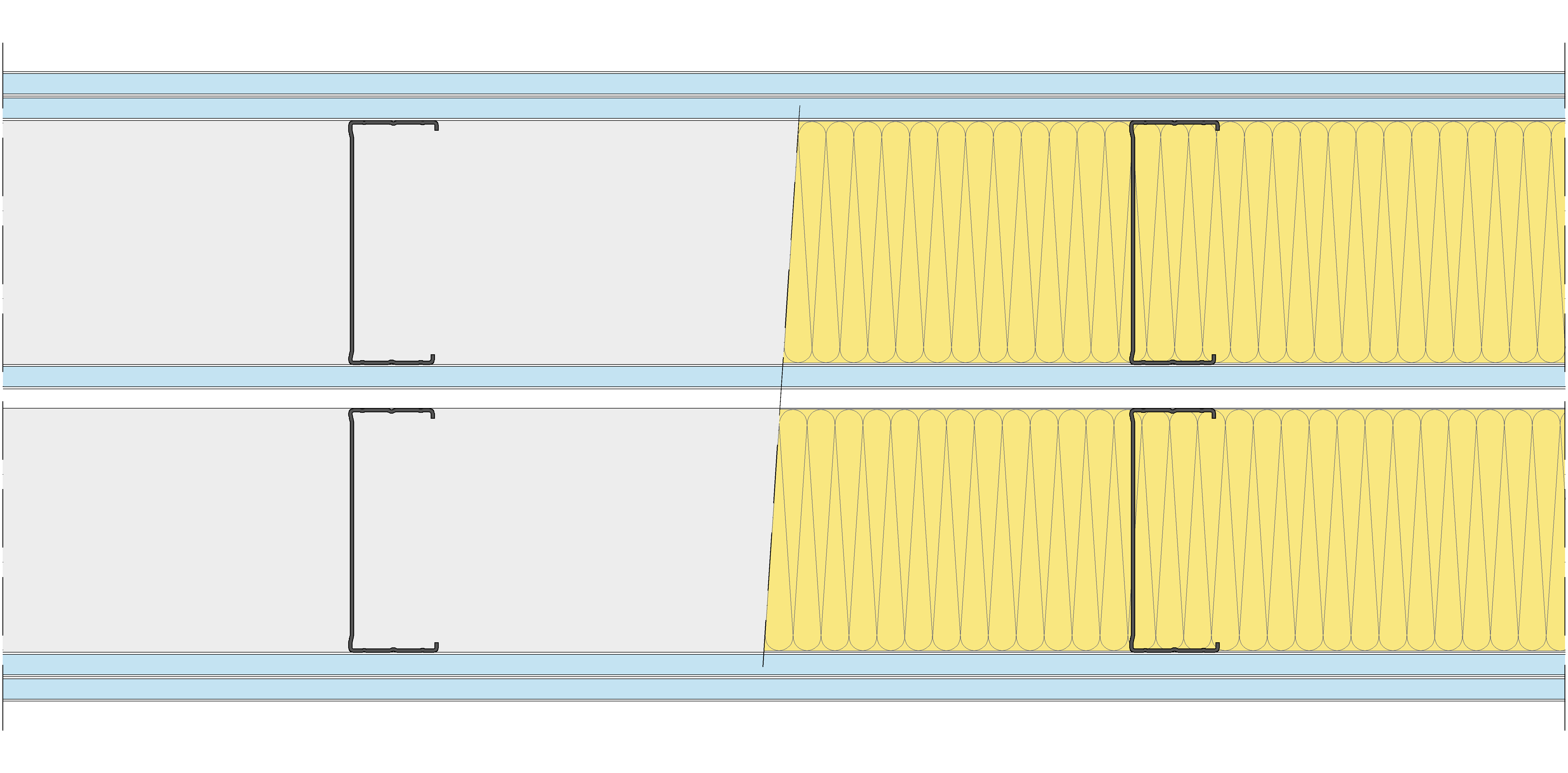 Tabique Pladur® 312,5/400 (125-45+12,5+e+125-45) 5OMNIA 2MW Libre