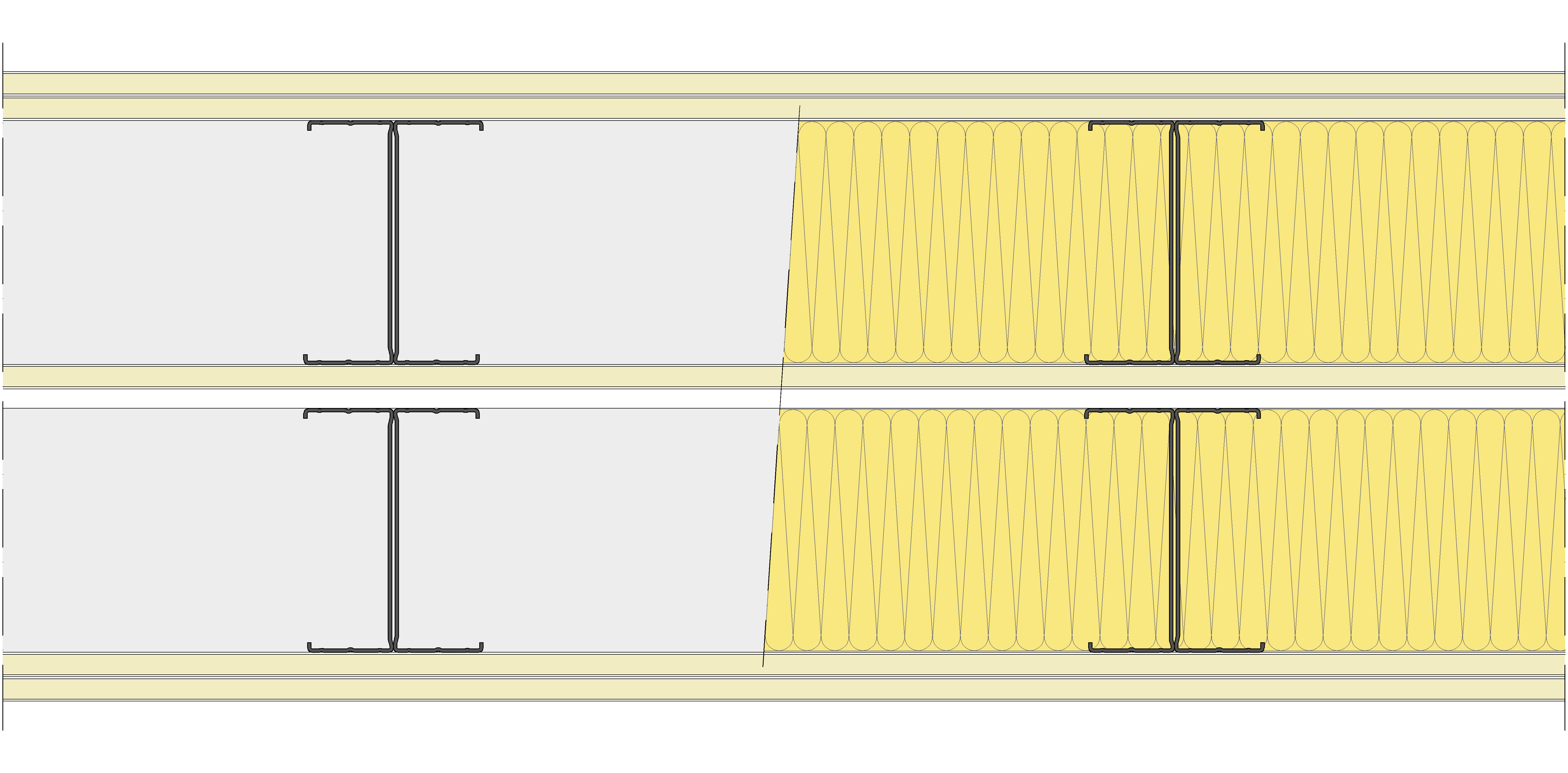 Tabique Pladur® 312,5/400 (125-45H+12,5+e+125-45H) 5N 2MW Libre