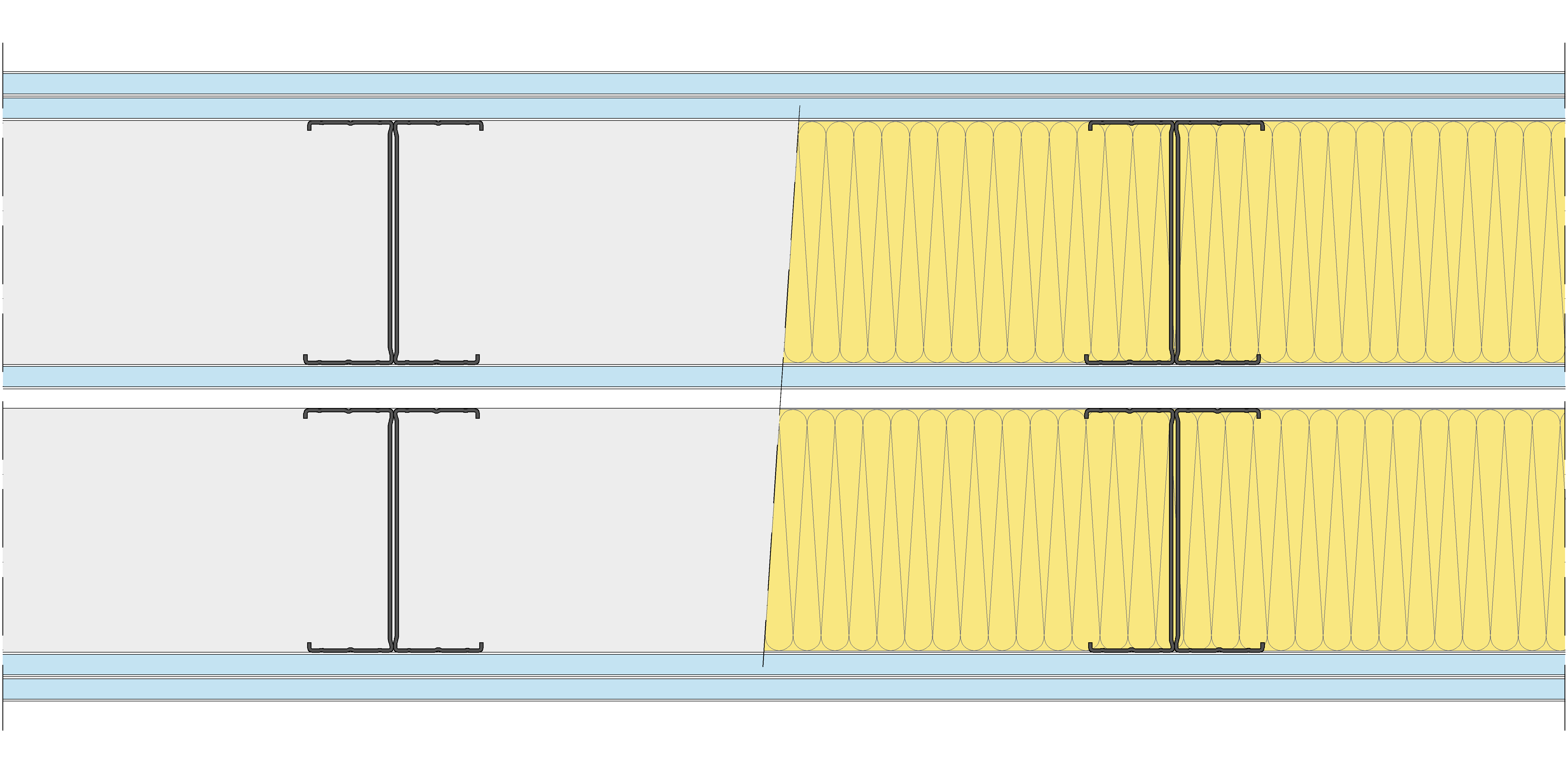 Tabique Pladur® 312,5/400 (125-45H+12,5+e+125-45H) 5OMNIA 2MW Libre