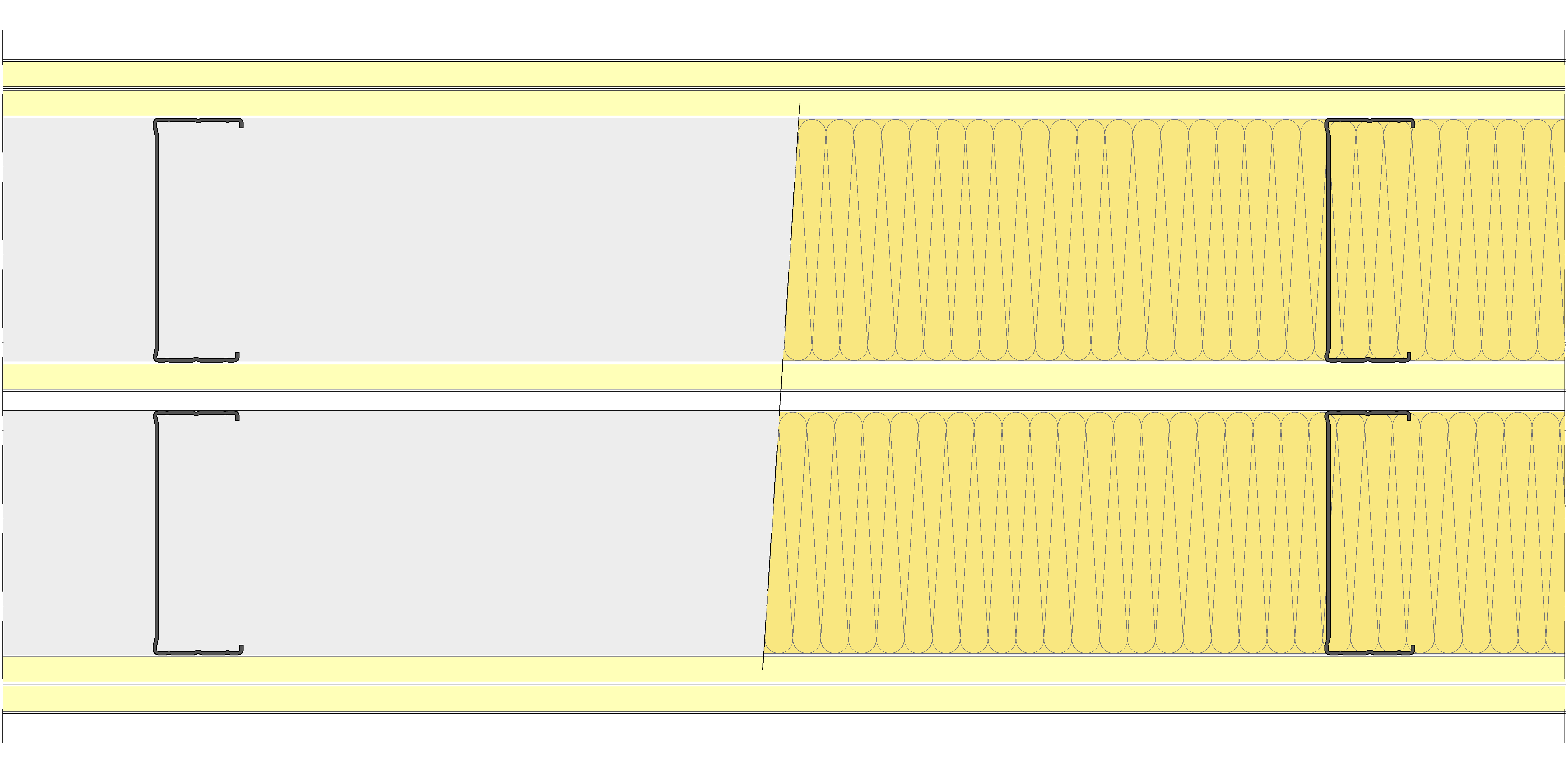 Tabique Pladur® 325/600 (125-45+15+e+125-45) 5I 2MW Libre