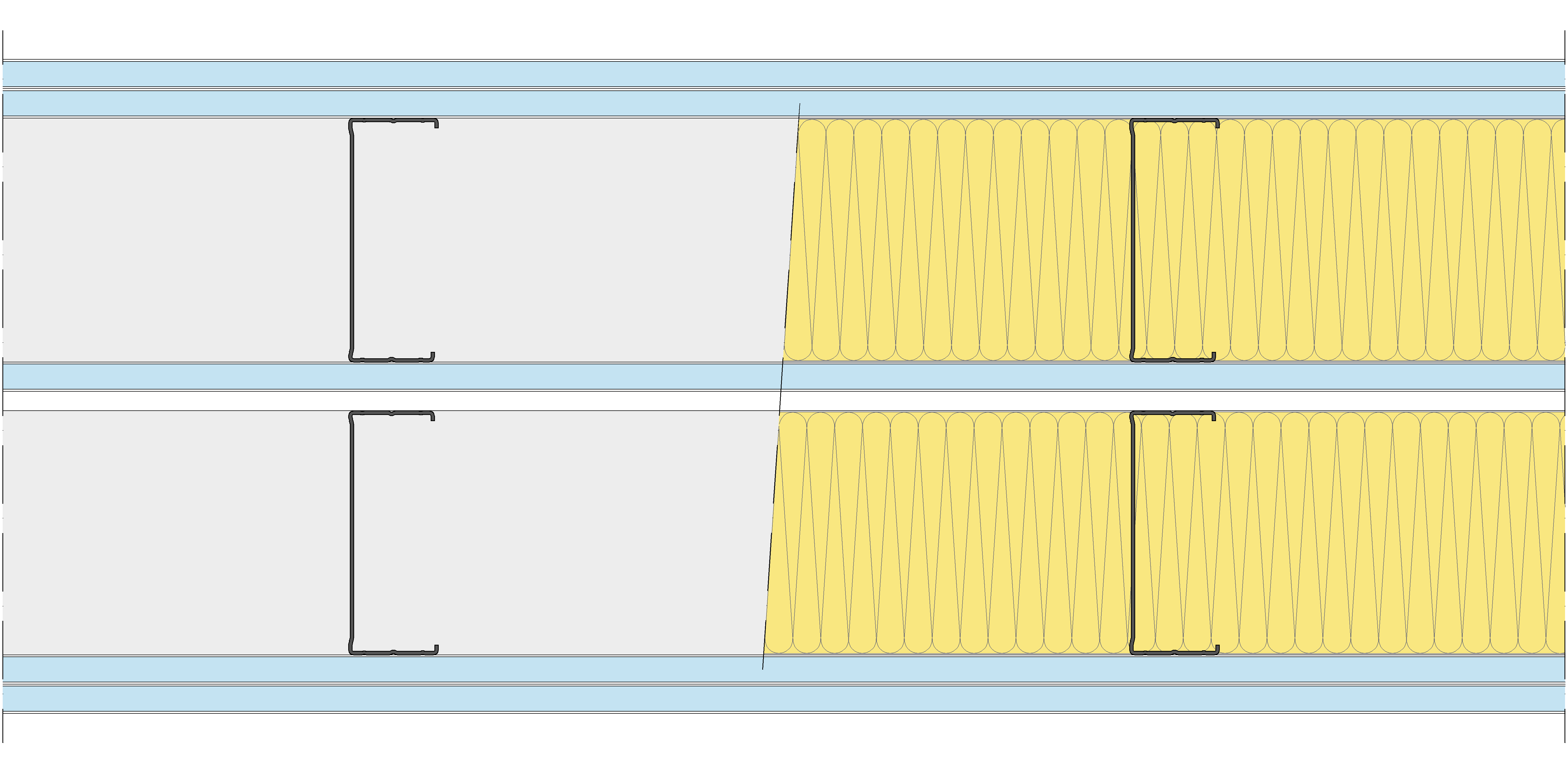Tabique Pladur® 325/400 (125-45+15+e+125-45) 5OMNIA 2MW Libre