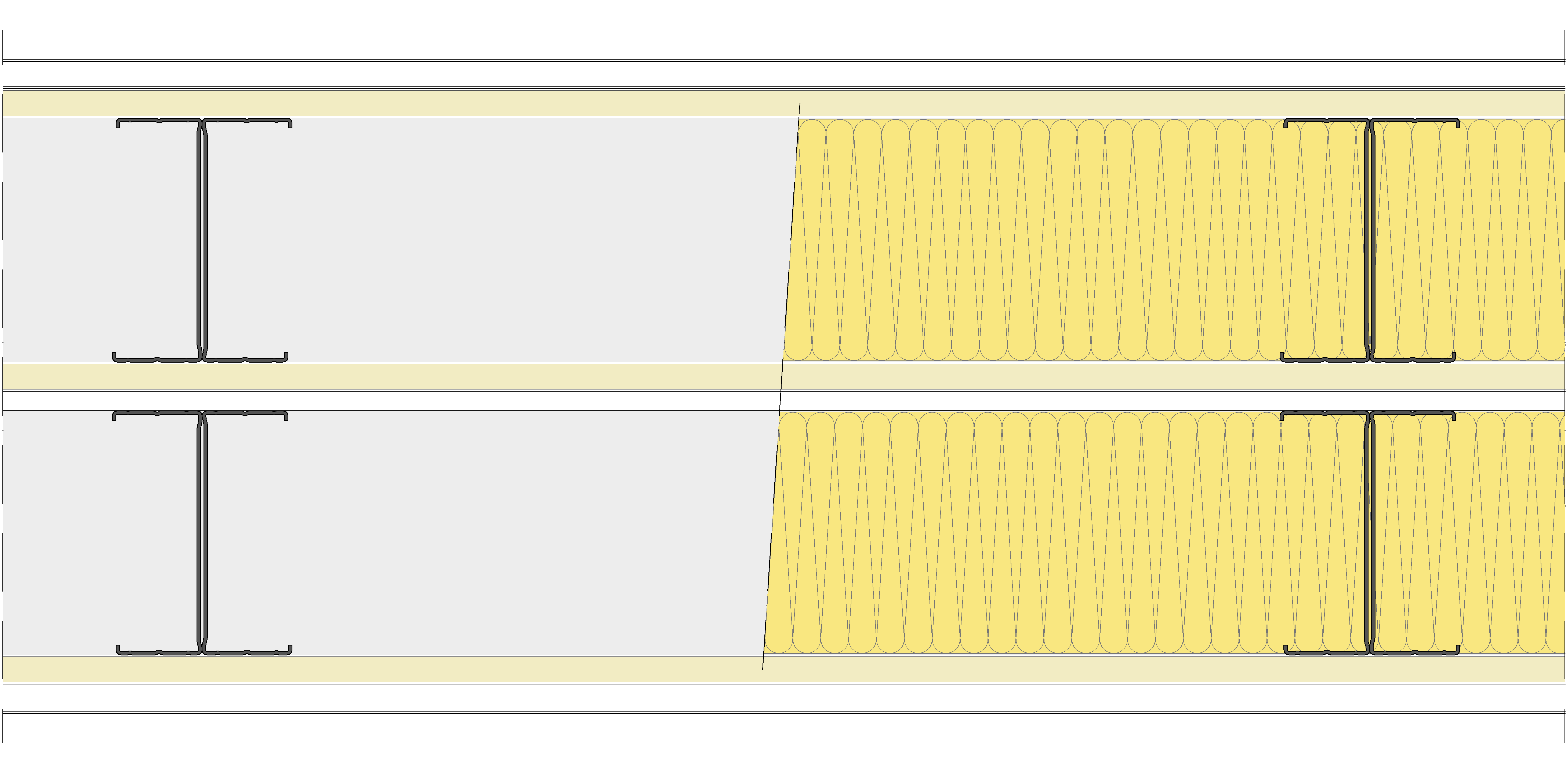 Tabique Pladur® 325/600 (125-45H+15+e+125-45H) 1N A1-3N-1N A1 2MW Libre