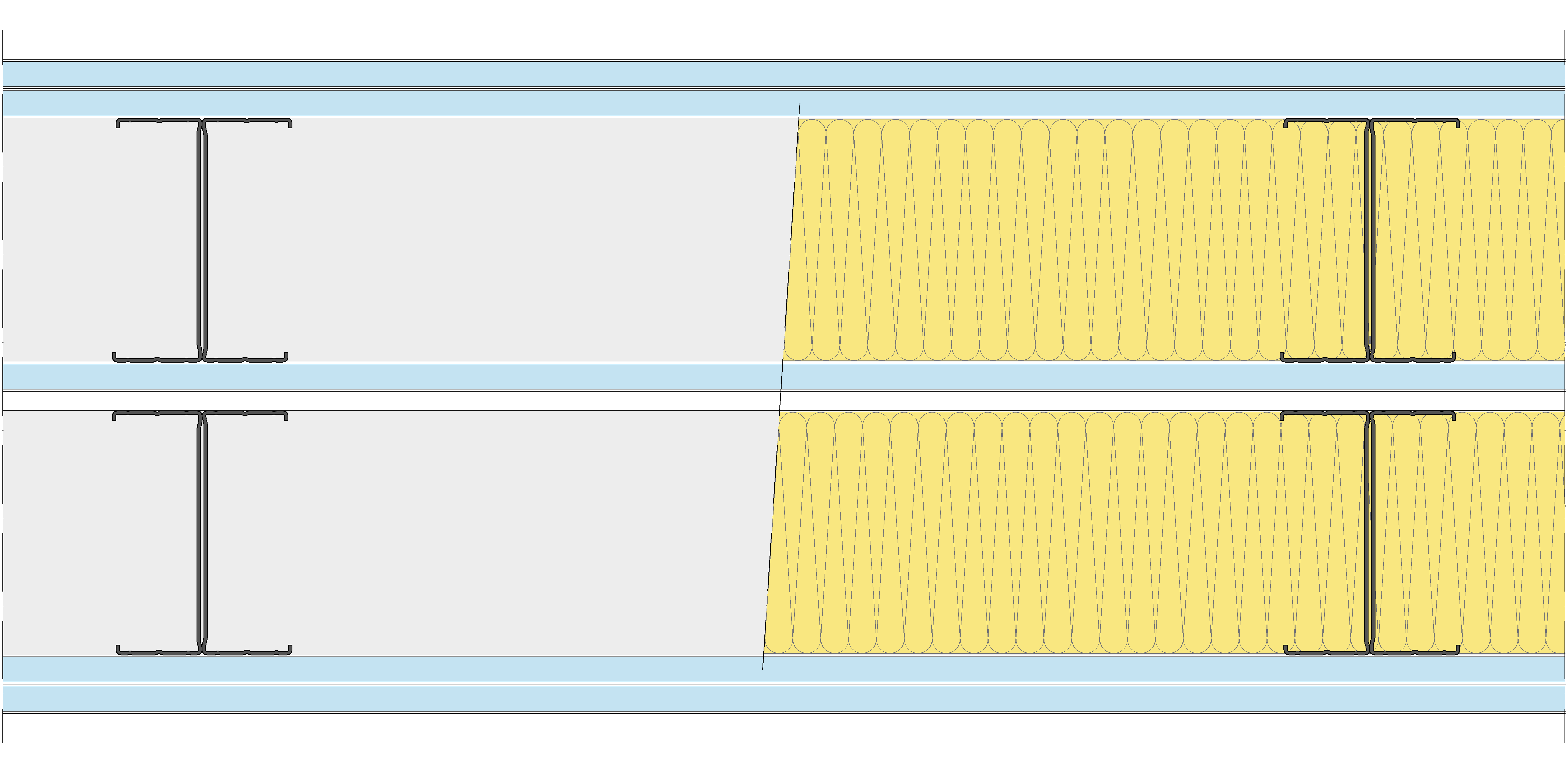 Tabique Pladur® 325/600 (125-45H+15+e+125-45H) 5OMNIA 2MW Libre