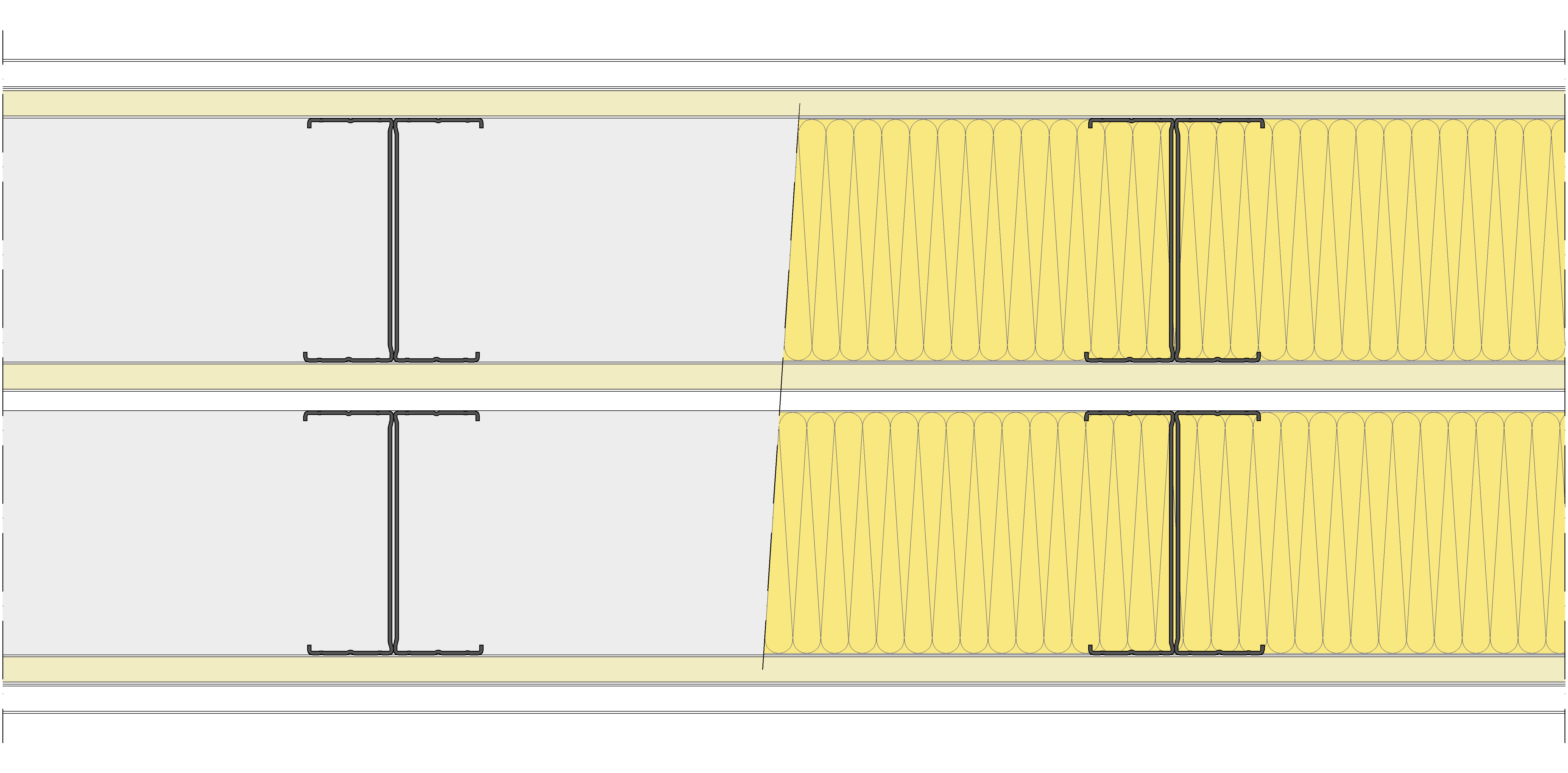 Tabique Pladur® 325/400 (125-45H+15+e+125-45H) 1N A1-3N-1N A1 2MW Libre