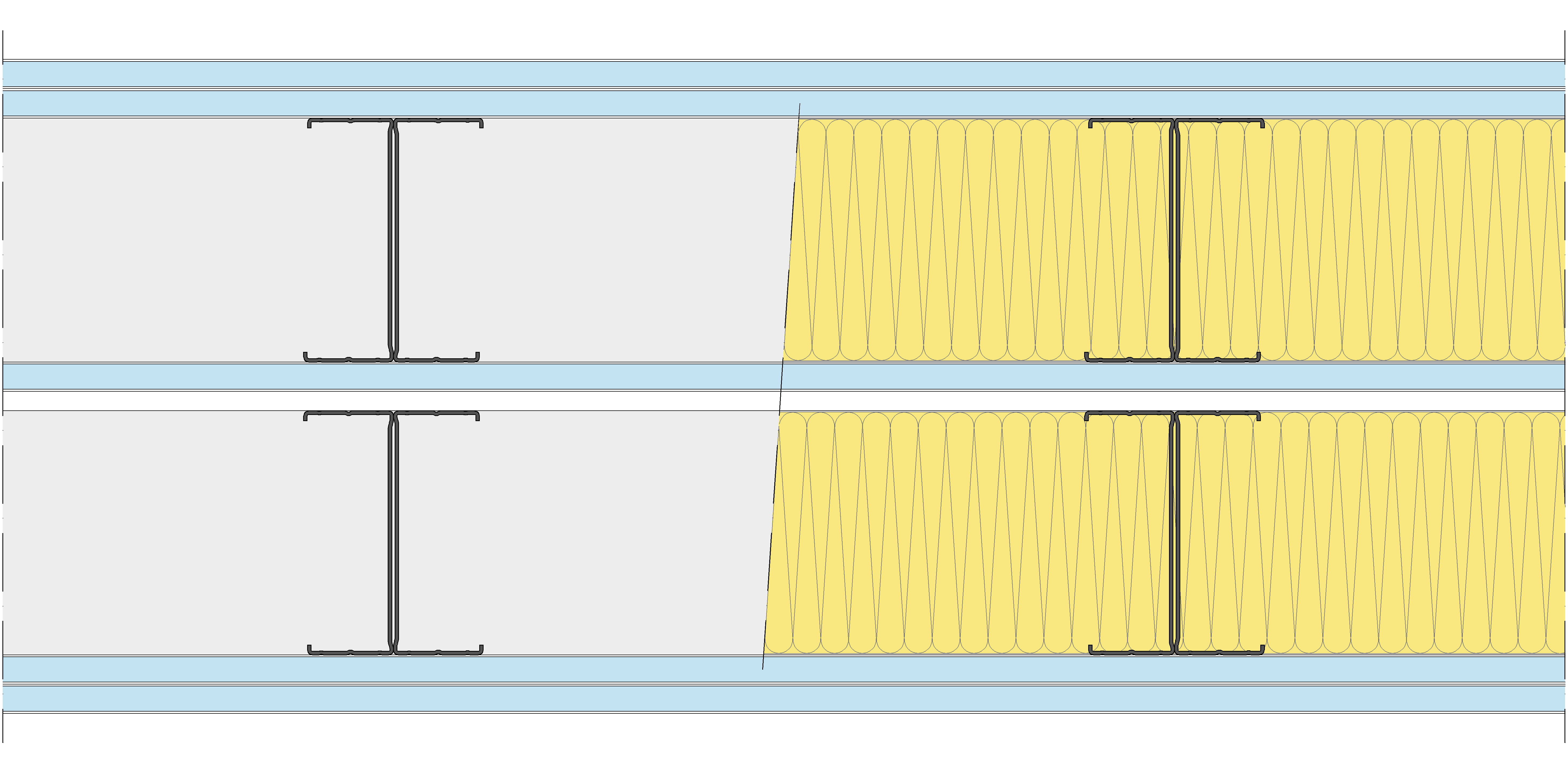 Tabique Pladur® 325/400 (125-45H+15+e+125-45H) 5OMNIA 2MW Libre