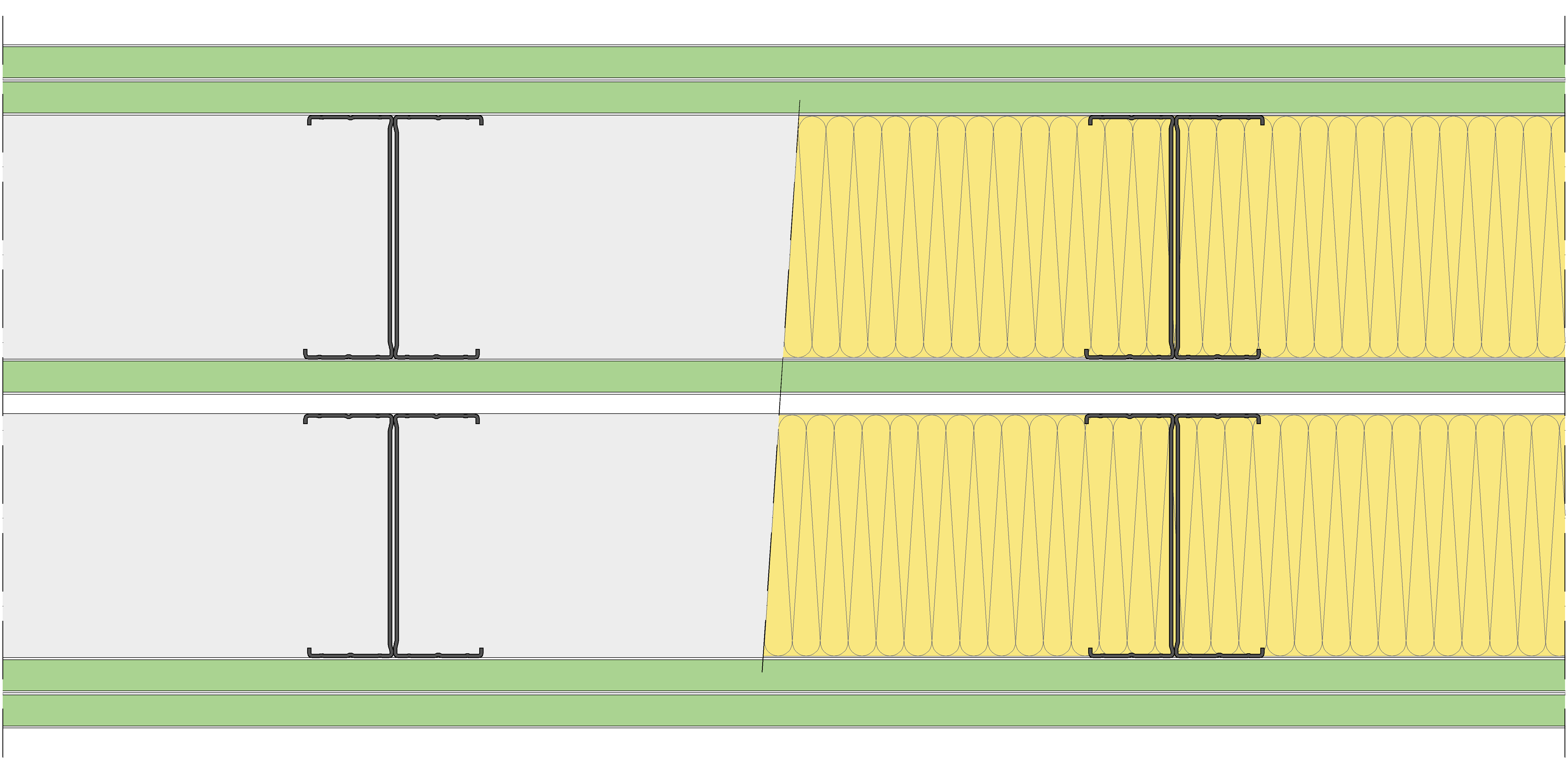 Tabique Pladur® 340/400 (125-45H+18+e+125-45H) 5H1 2MW Libre