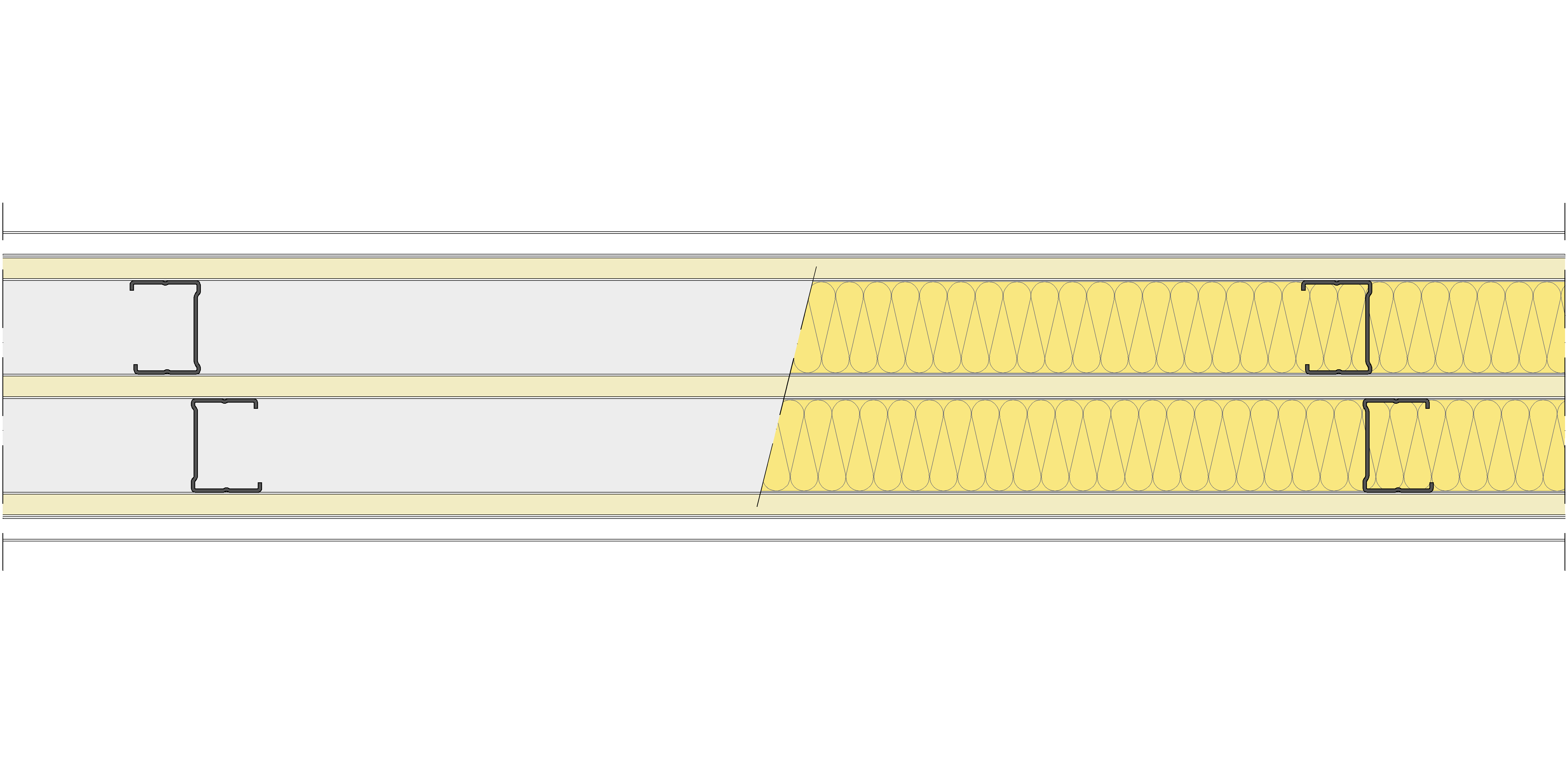 Tabique Pladur® 158,5/600 (48-35+12,5+48-35) 1N A1-3N-1N A1 2MW Arriostrado