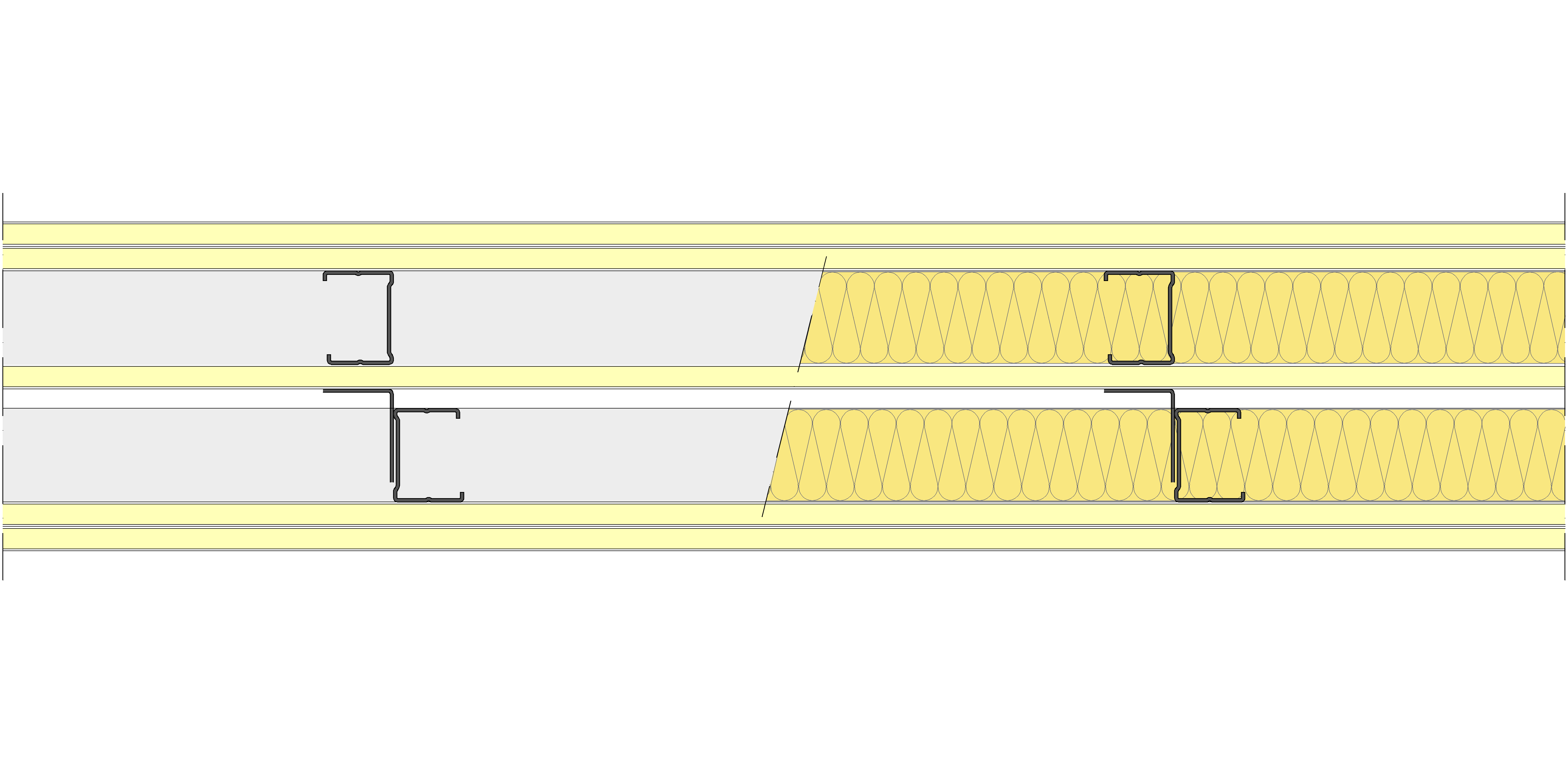 Tabique Pladur® 158,5/400 (48-35+12,5+48-35) 5I 2MW Arriostrado