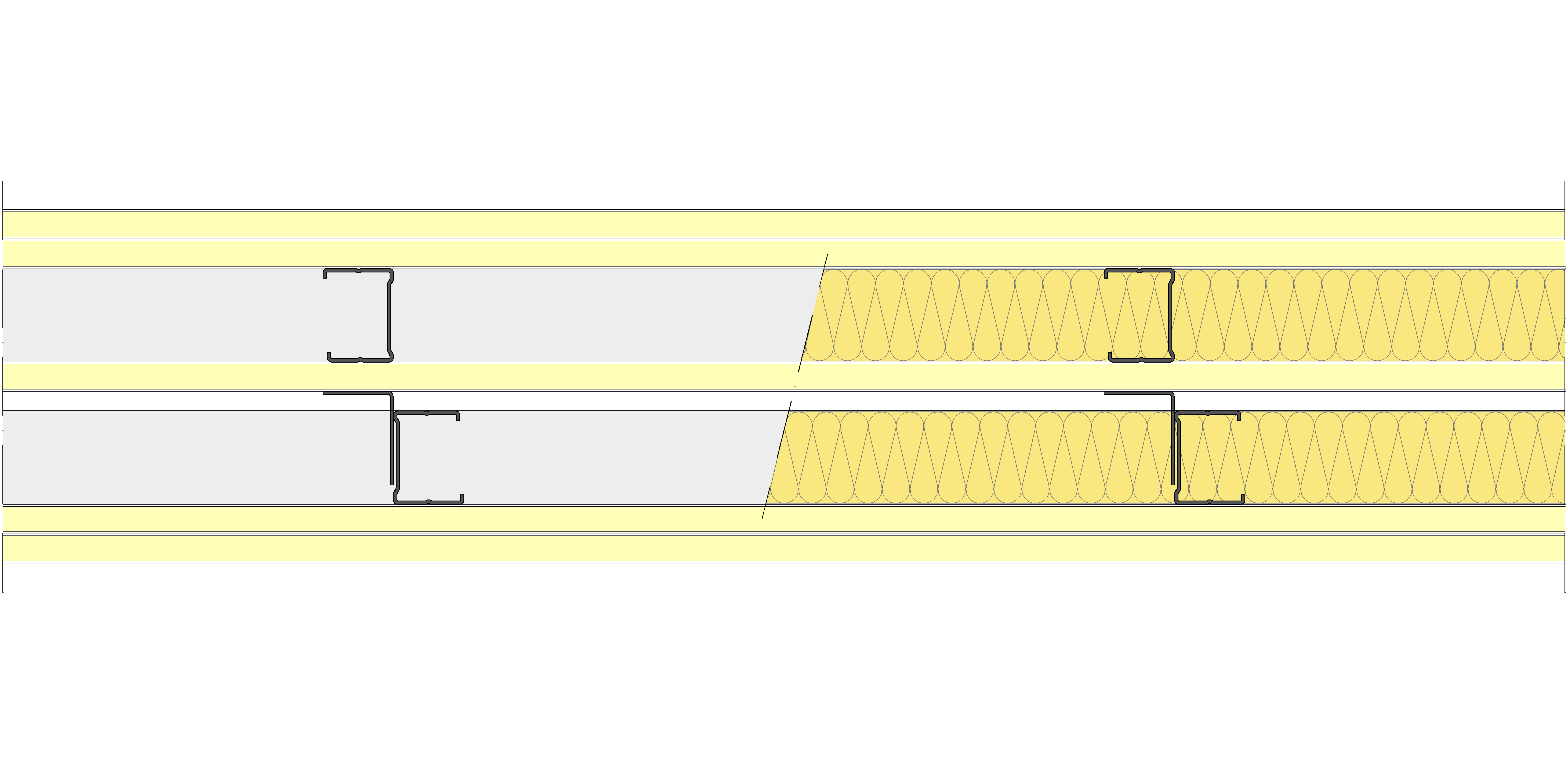 Tabique Pladur® 171/400 (48-35+15+48-35) 5I 2MW Arriostrado