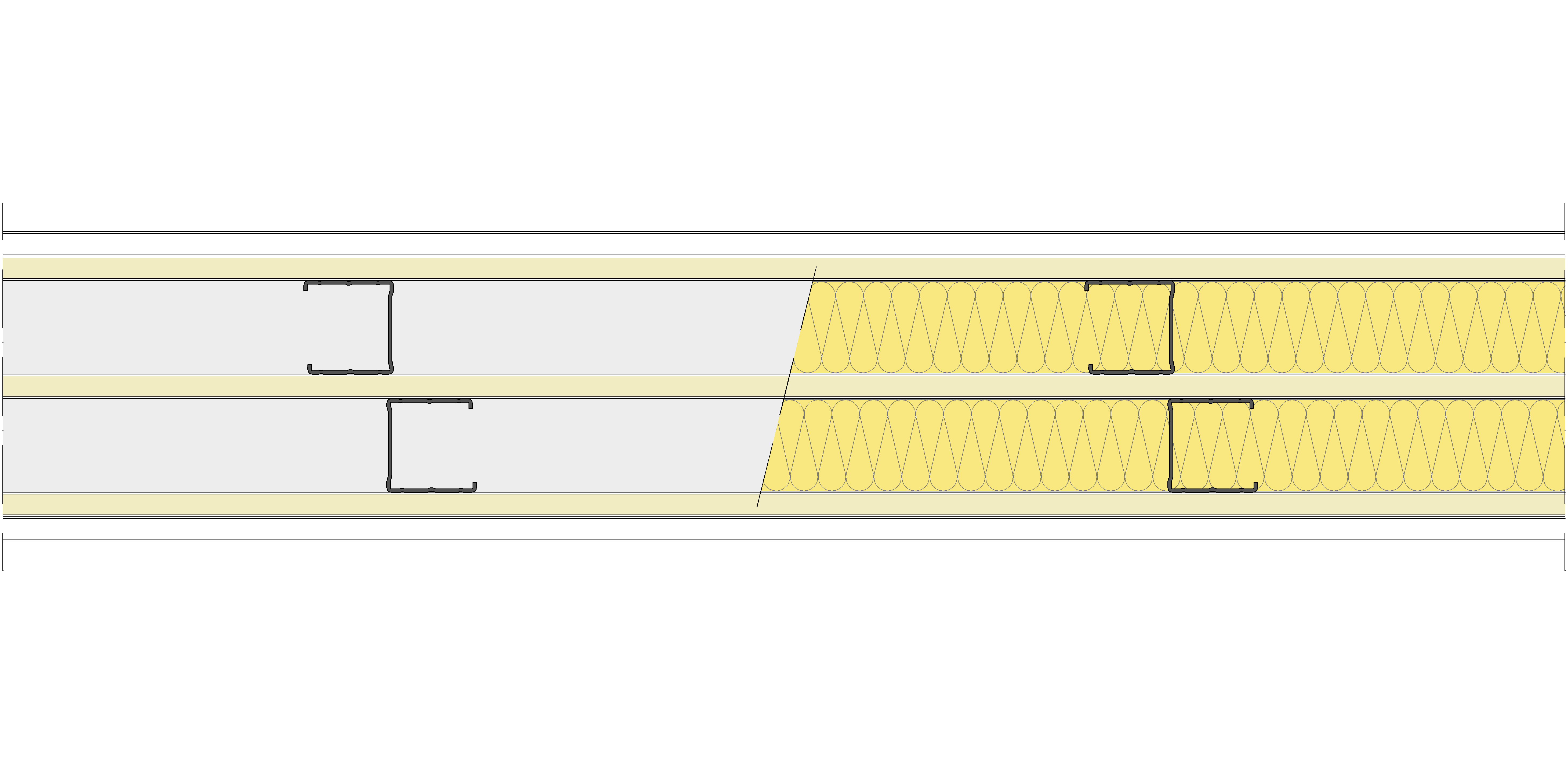 Tabique Pladur® 158,5/400 (48-45+12,5+48-45) 1N A1-3N-1N A1 2MW Arriostrado