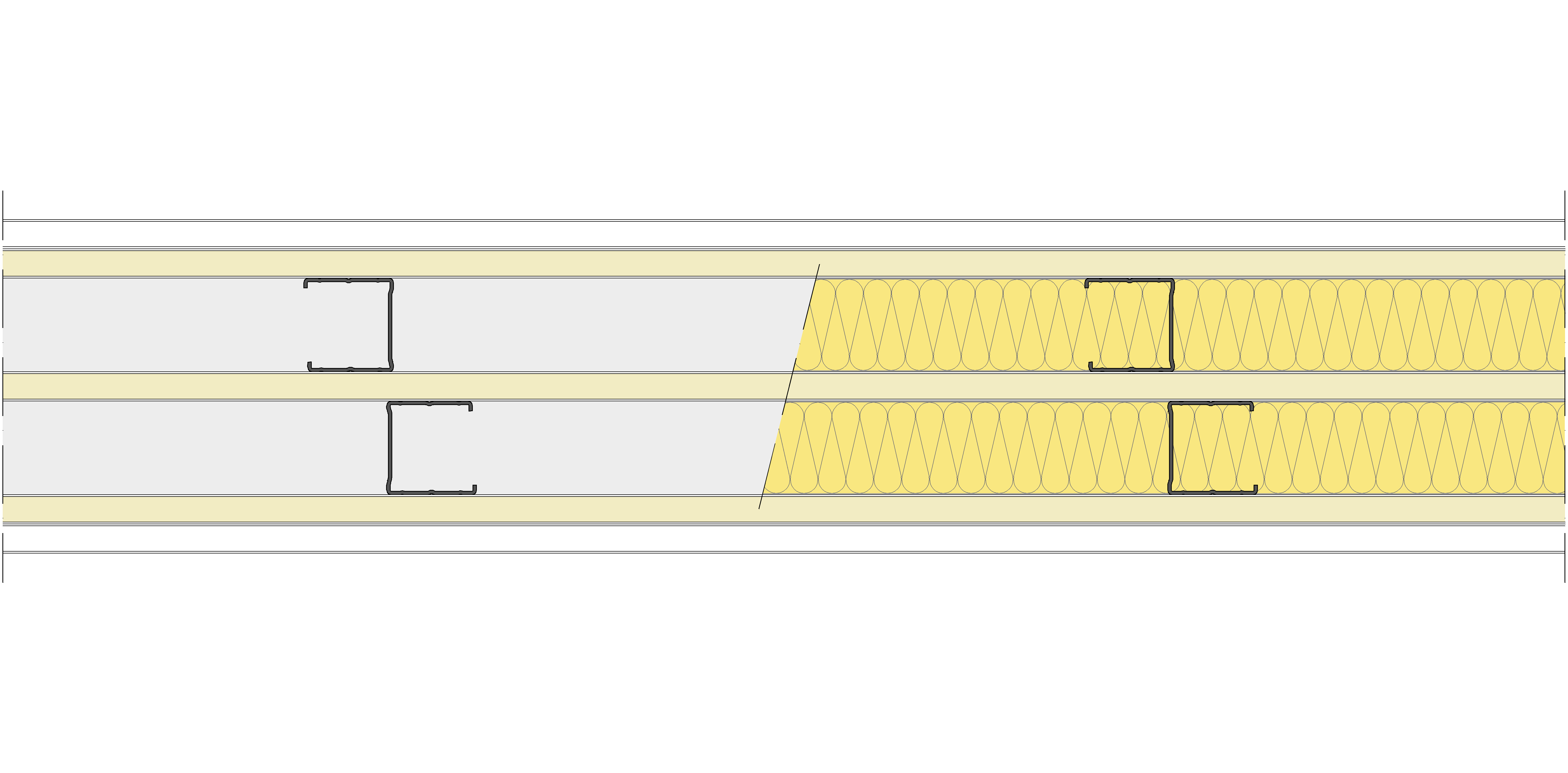 Tabique Pladur® 171/400 (48-45+15+48-45) 1N A1-3N-1N A1 2MW Arriostrado