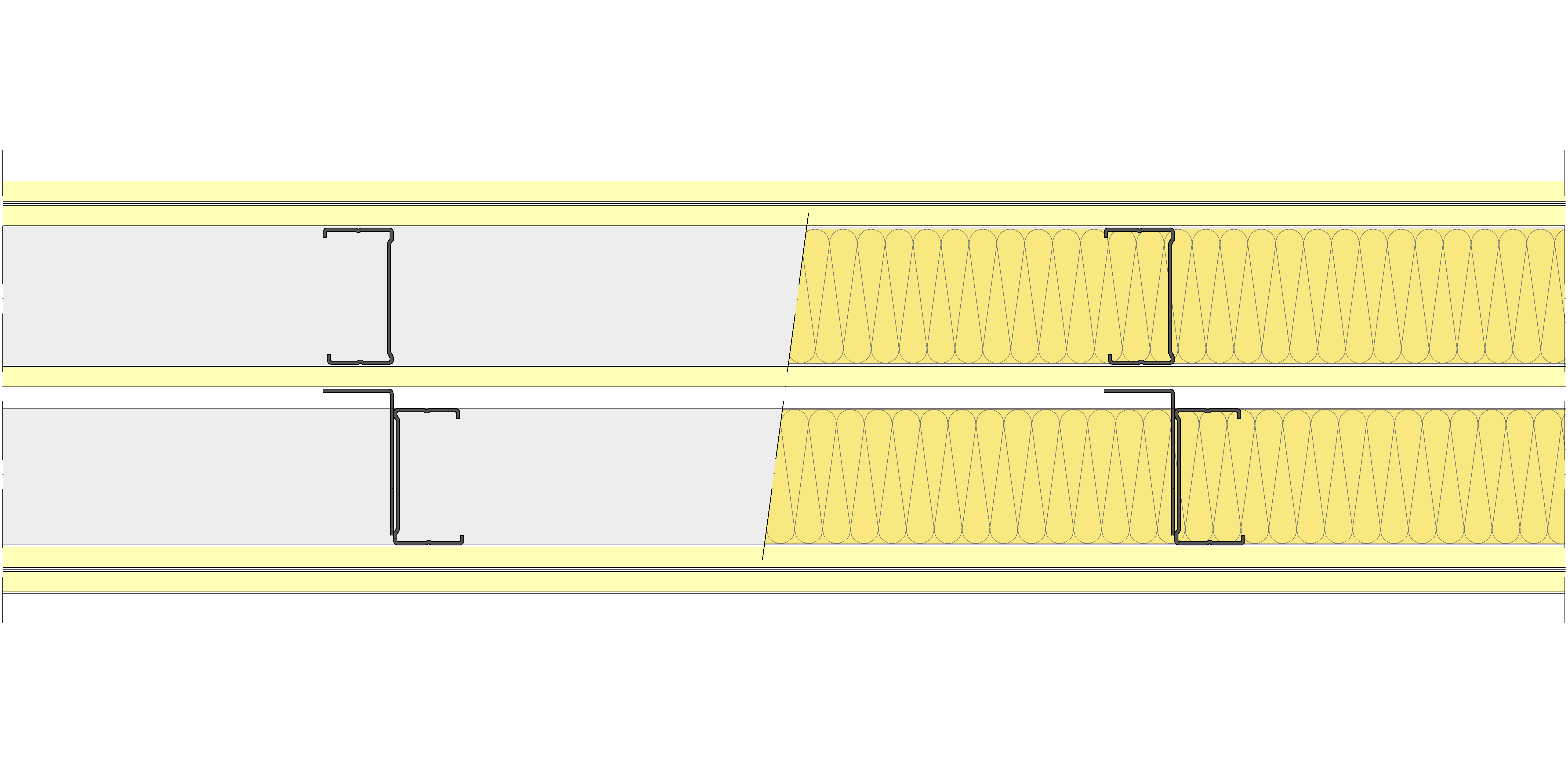 Tabique Pladur® 202,5/400 (70-35+12,5+70-35) 5I 2MW Arriostrado