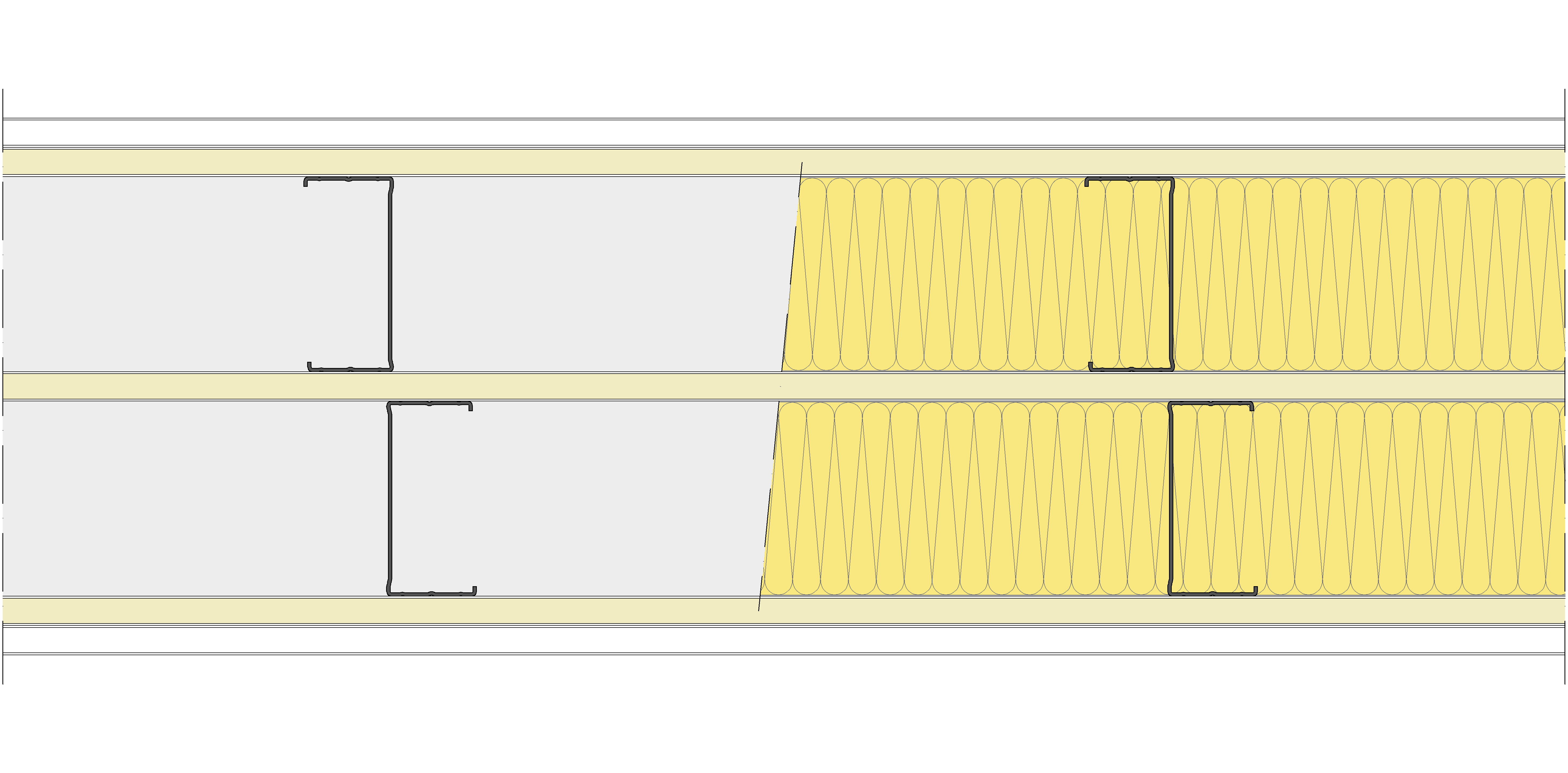 Tabique Pladur® 275/400 (100-45+15+100-45) 1N A1-3N-1N A1 2MW Arriostrado