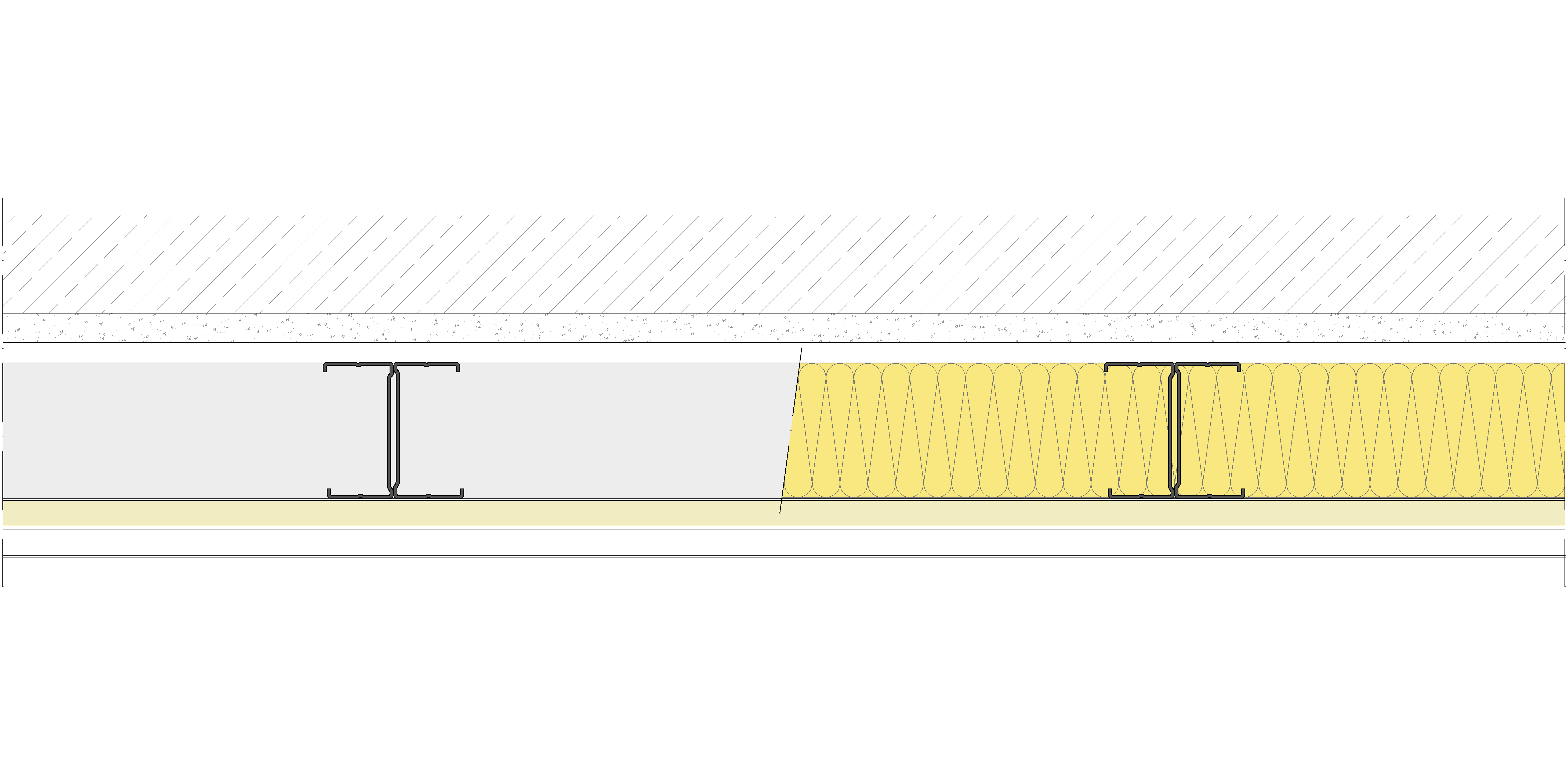Trasdosado autoportante Pladur® 100/400 (70-35H) 1N-1N A1 MW