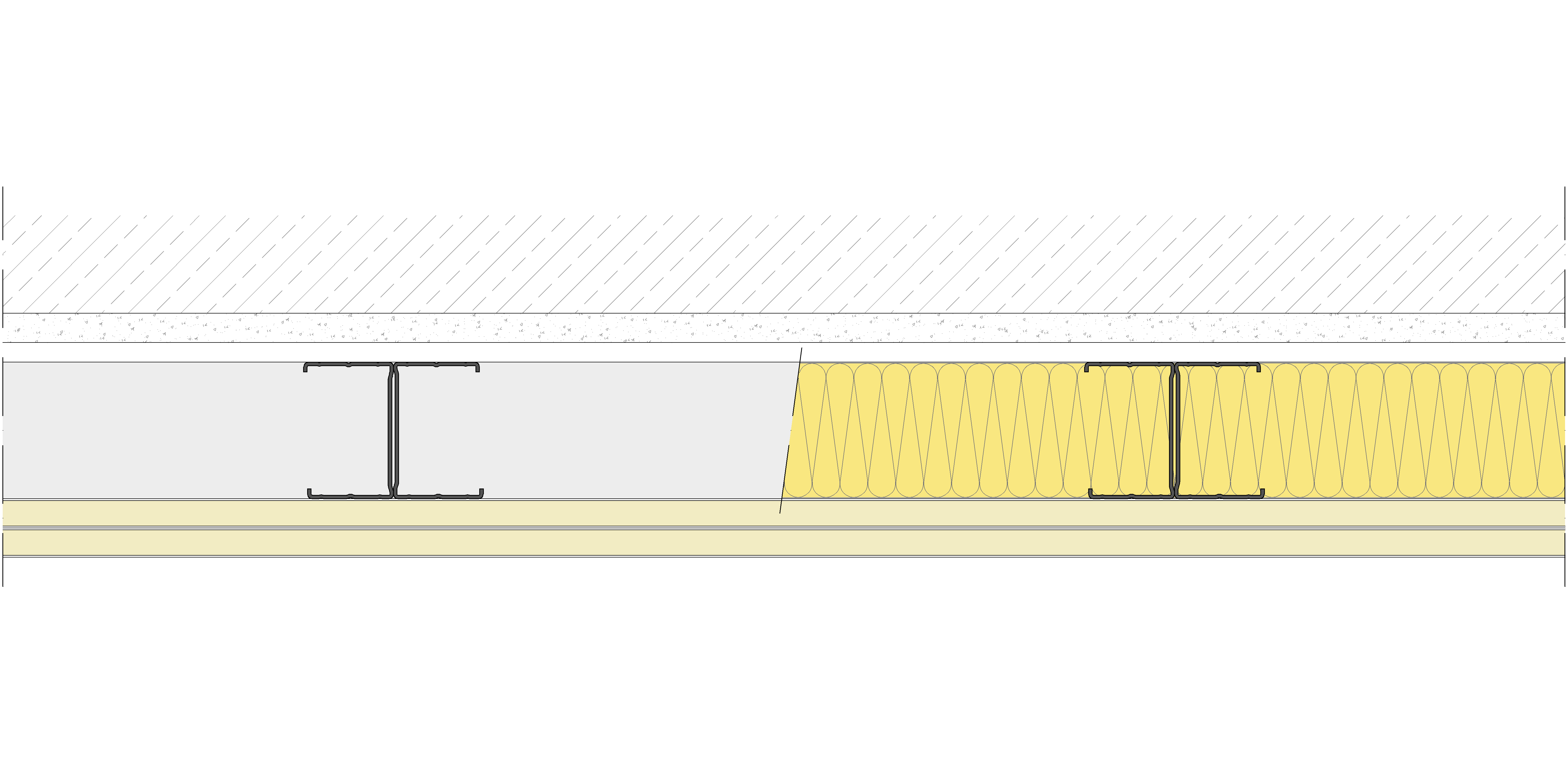 Trasdosado autoportante Pladur® 100/400 (70-45H) 2N MW