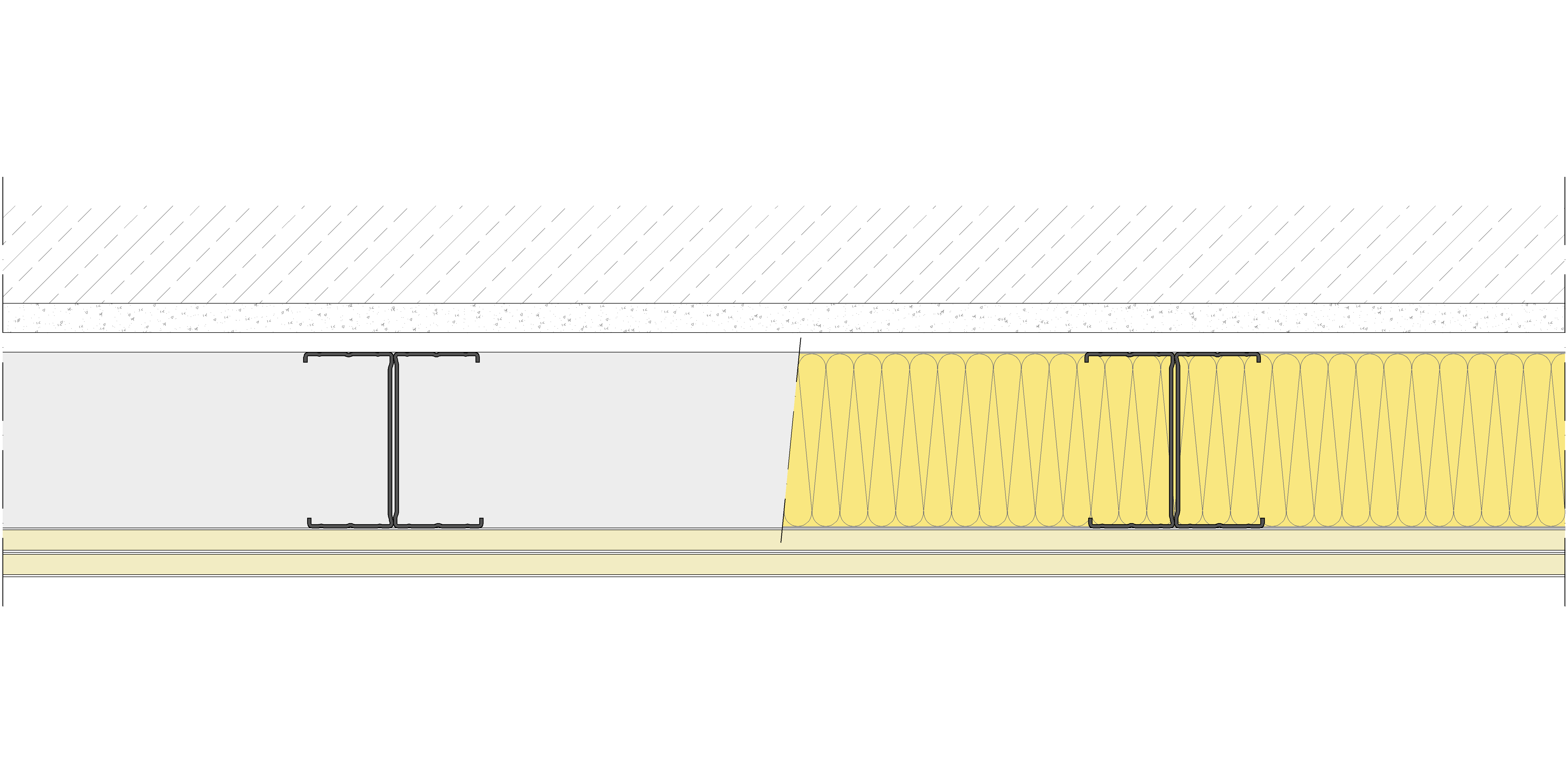 Trasdosado autoportante Pladur® 115/400 (90-45H) 2N MW