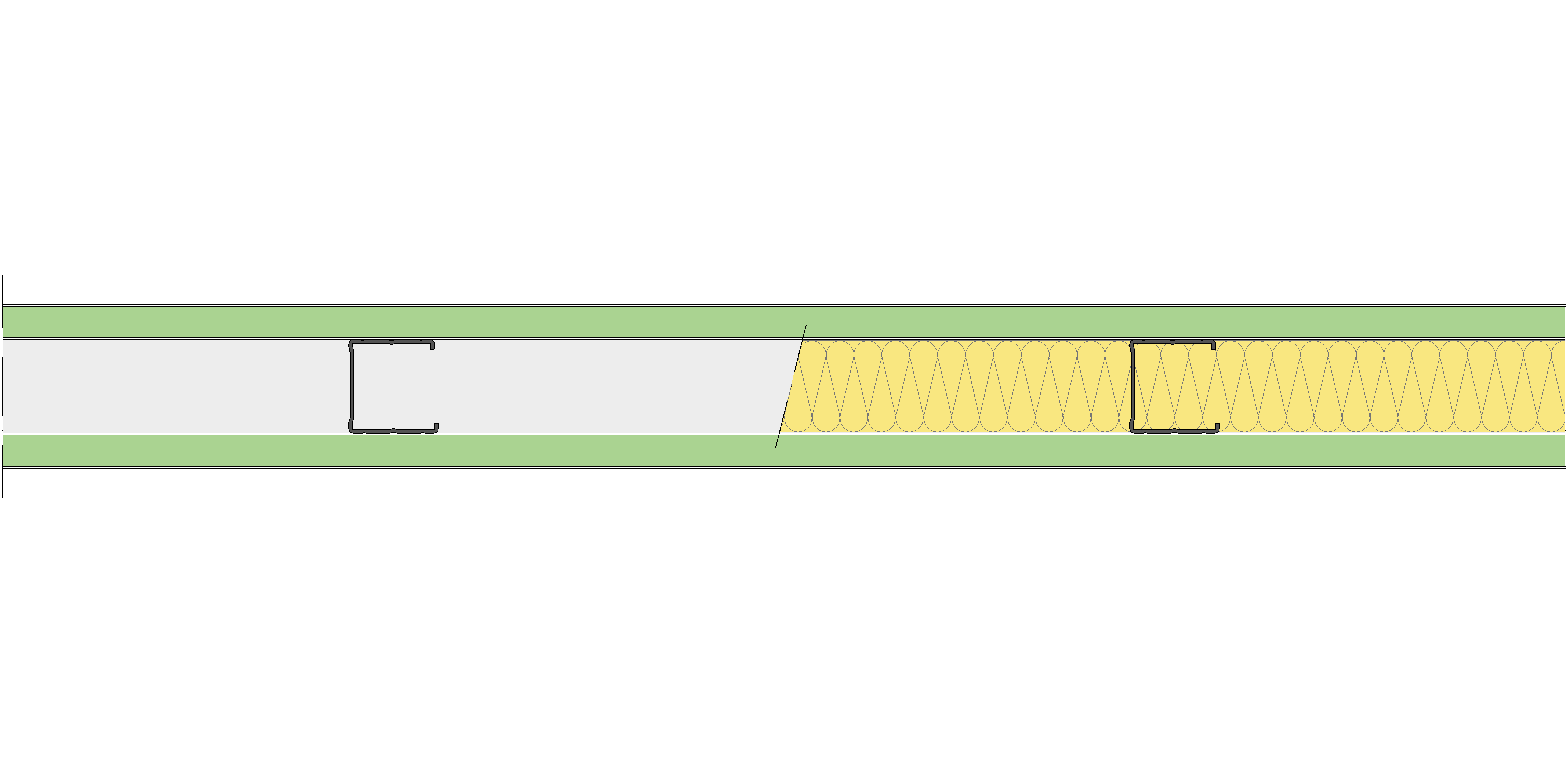 Tabique Pladur® 84/400 (48-45) 2H1 MW