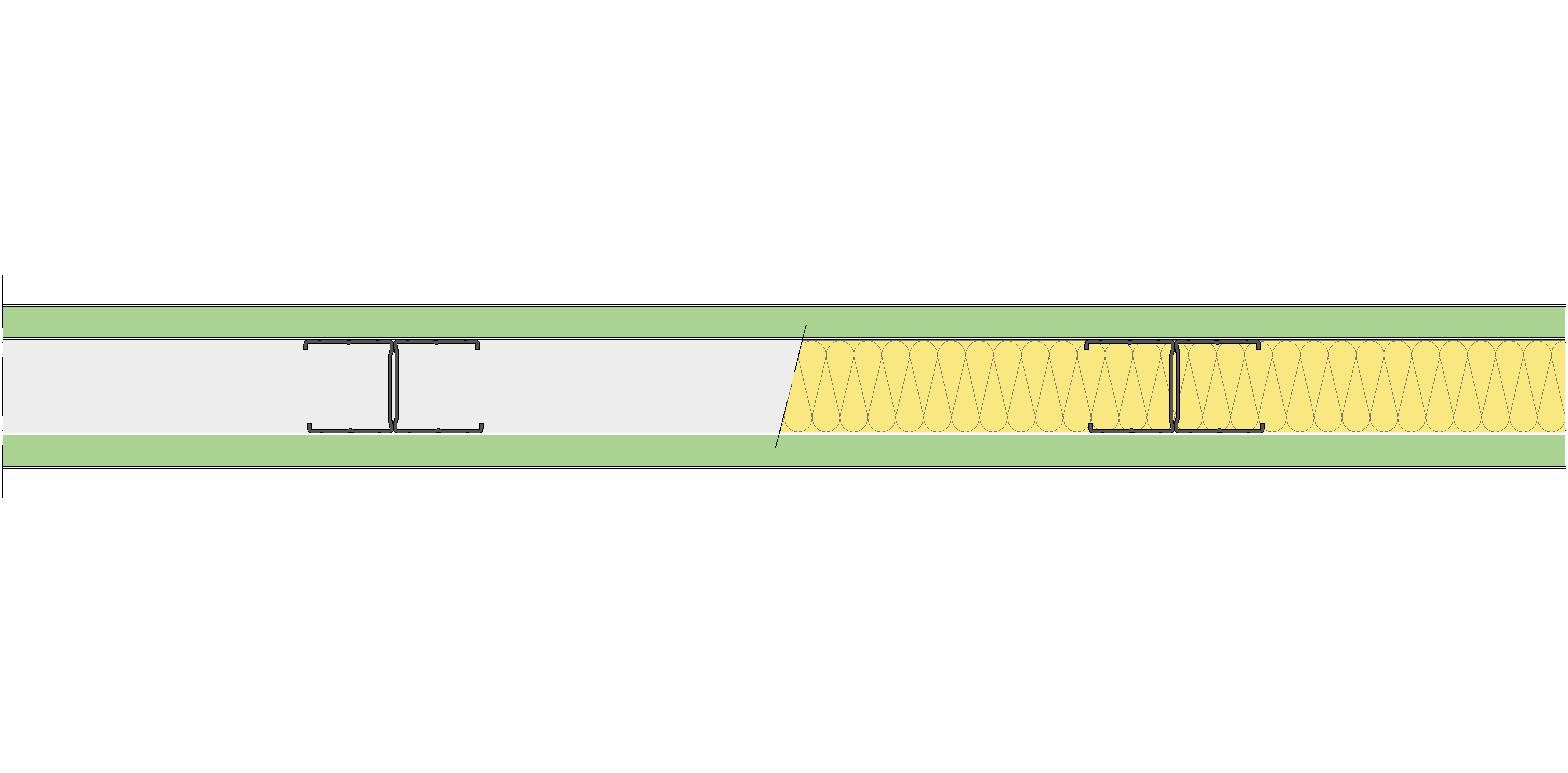 Tabique Pladur® 84/400 (48-45H) 2H1 MW