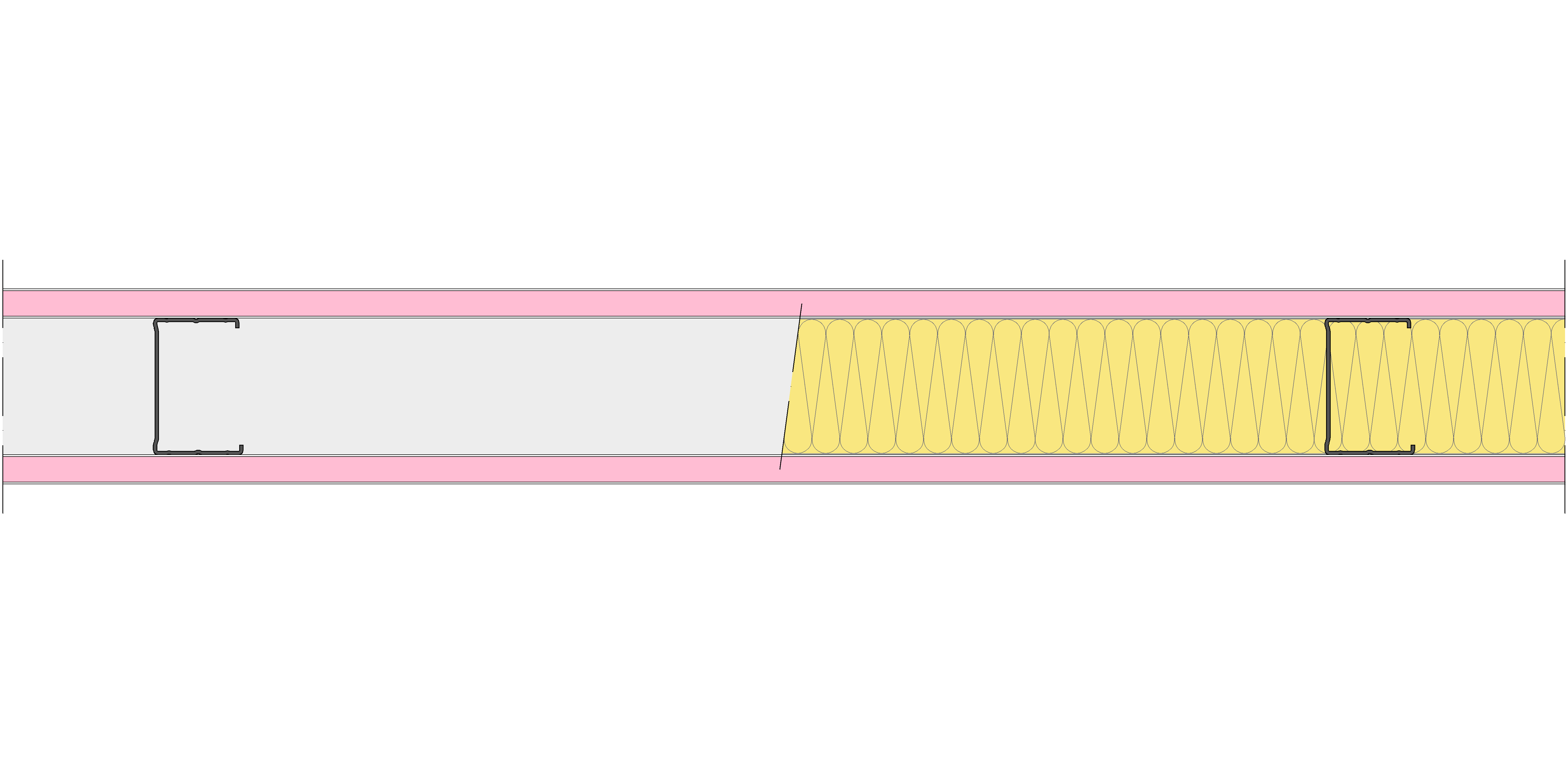 Tabique Pladur® 100/600 (70-45) 2F MW