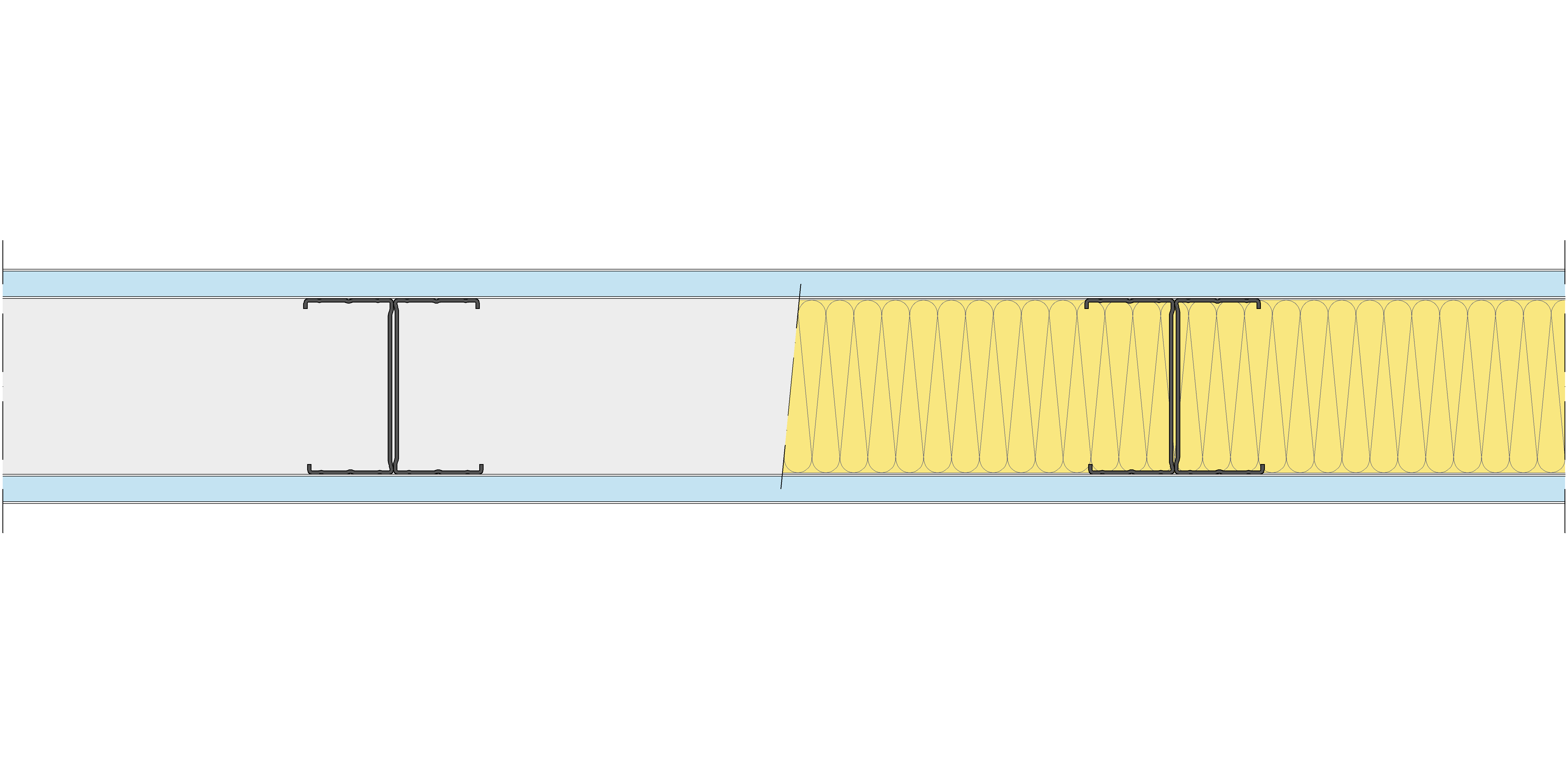 Tabique Pladur® 120/400 (90-45H) 2OMNIA MW