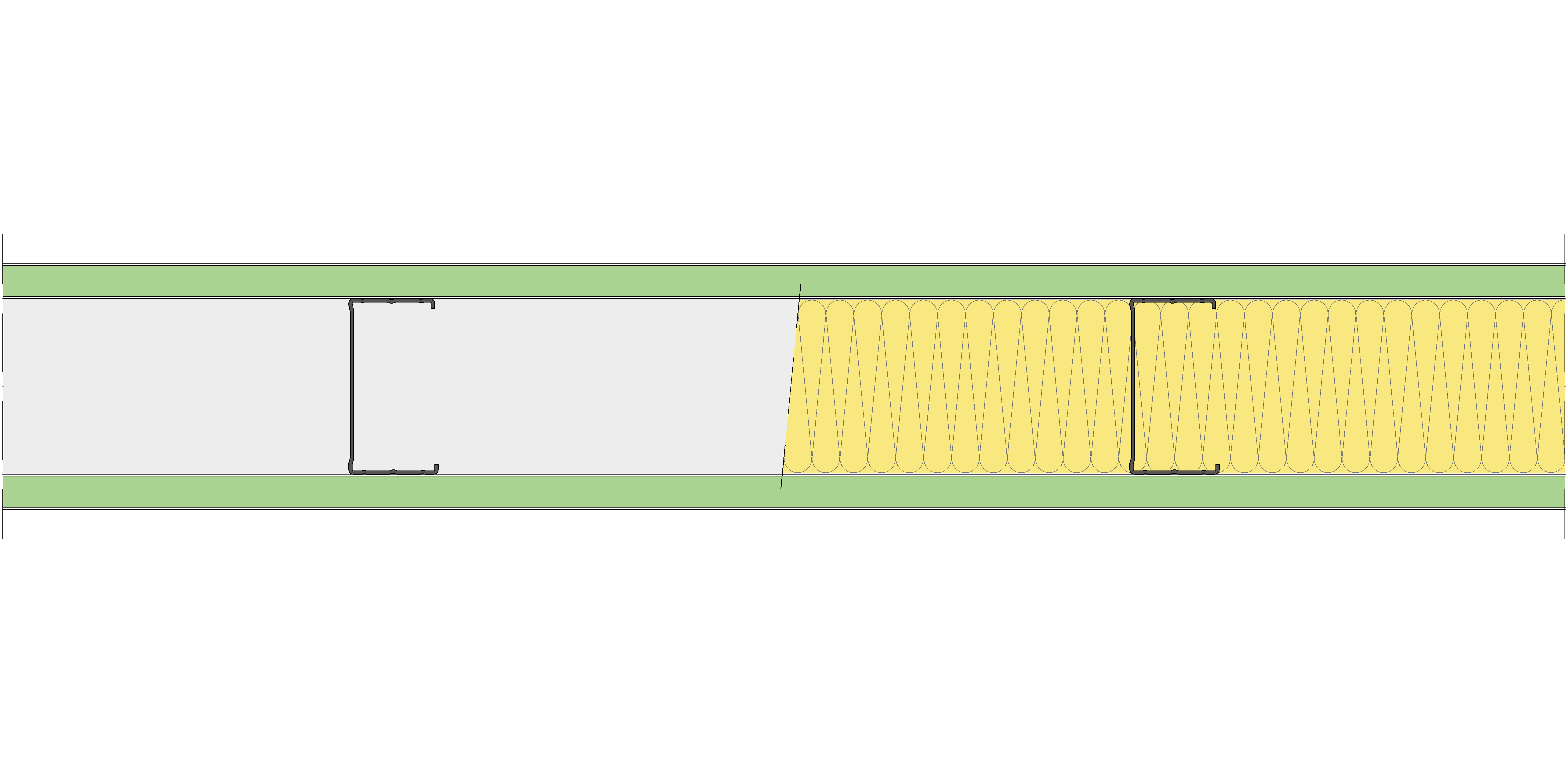 Tabique Pladur® 126/400 (90-45) 2H1 MW