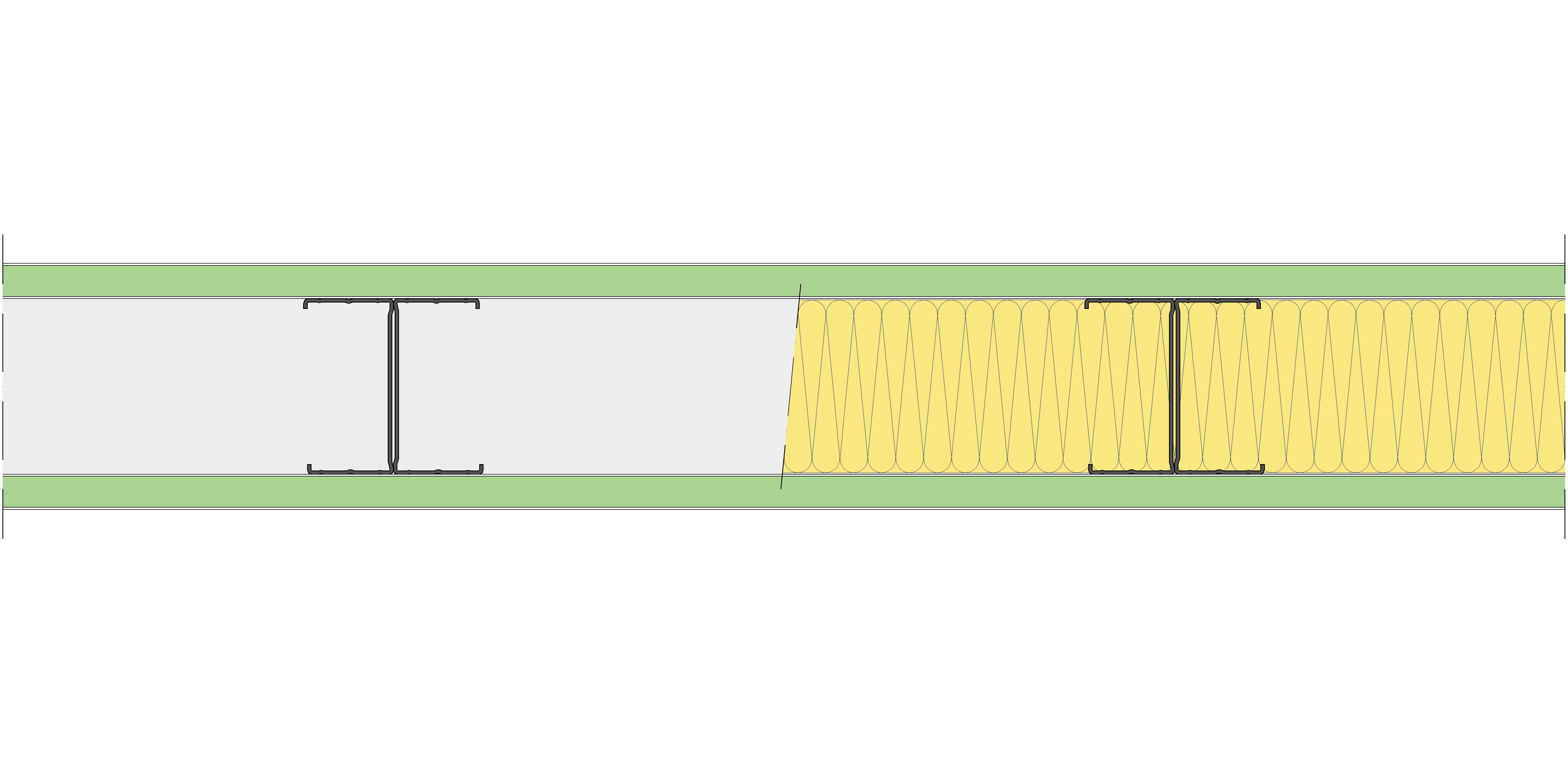 Tabique Pladur® 126/400 (90-45H) 2H1 MW