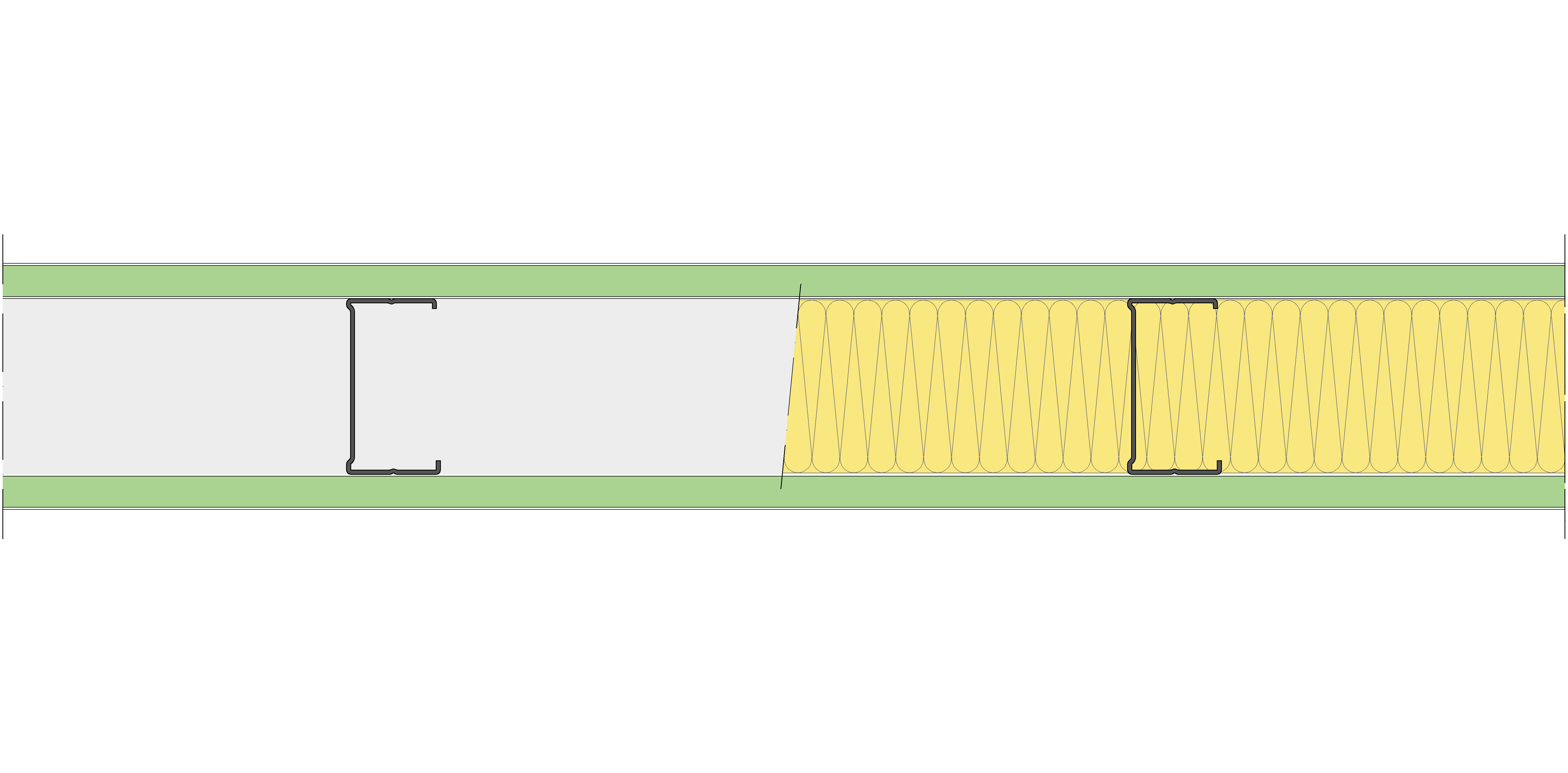 Tabique Pladur® 126/400 (90) 2H1 MW