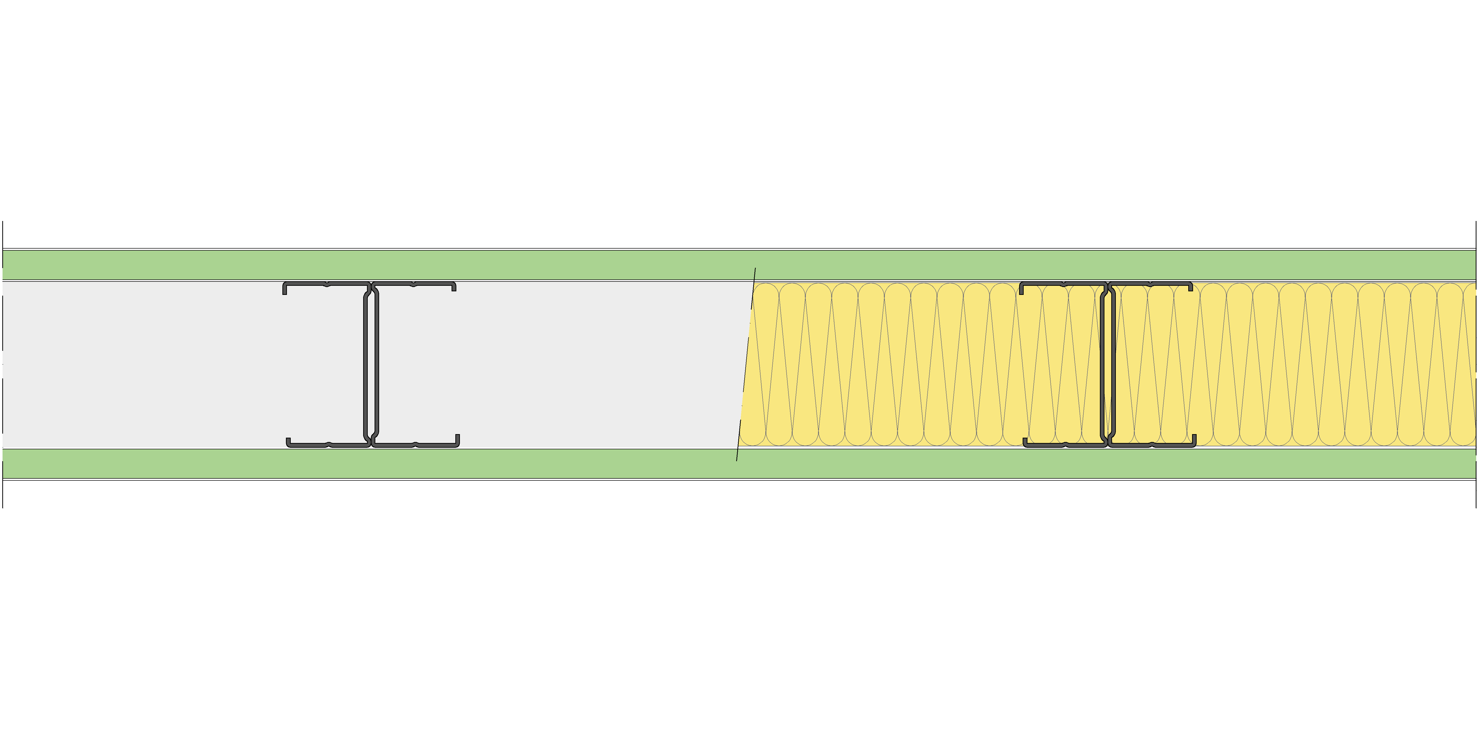 Tabique Pladur® 126/400 (90H) 2H1 MW