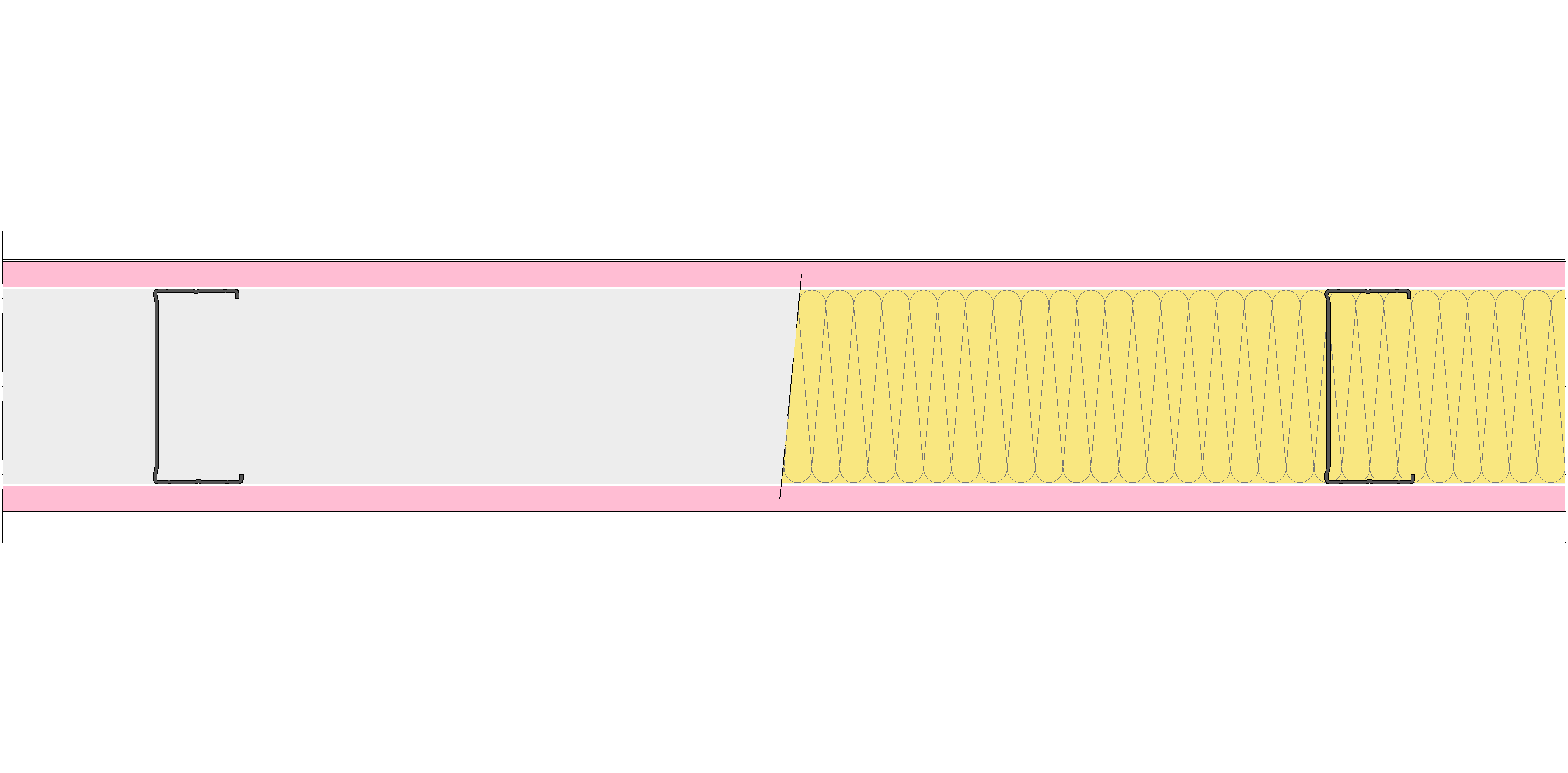 Tabique Pladur® 130/600 (100-45) 2F MW