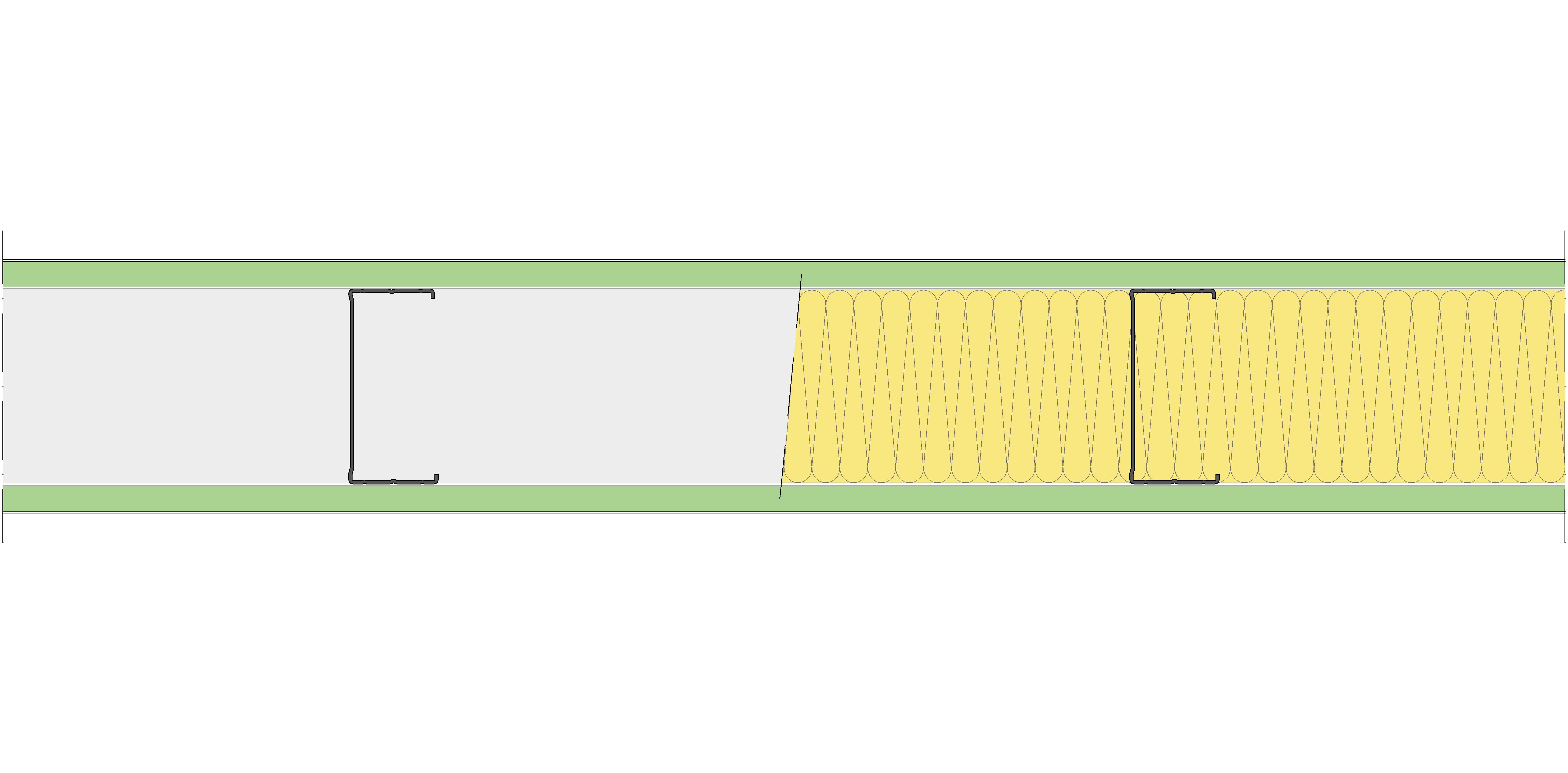 Tabique Pladur® 130/400 (100-45) 2H1 MW