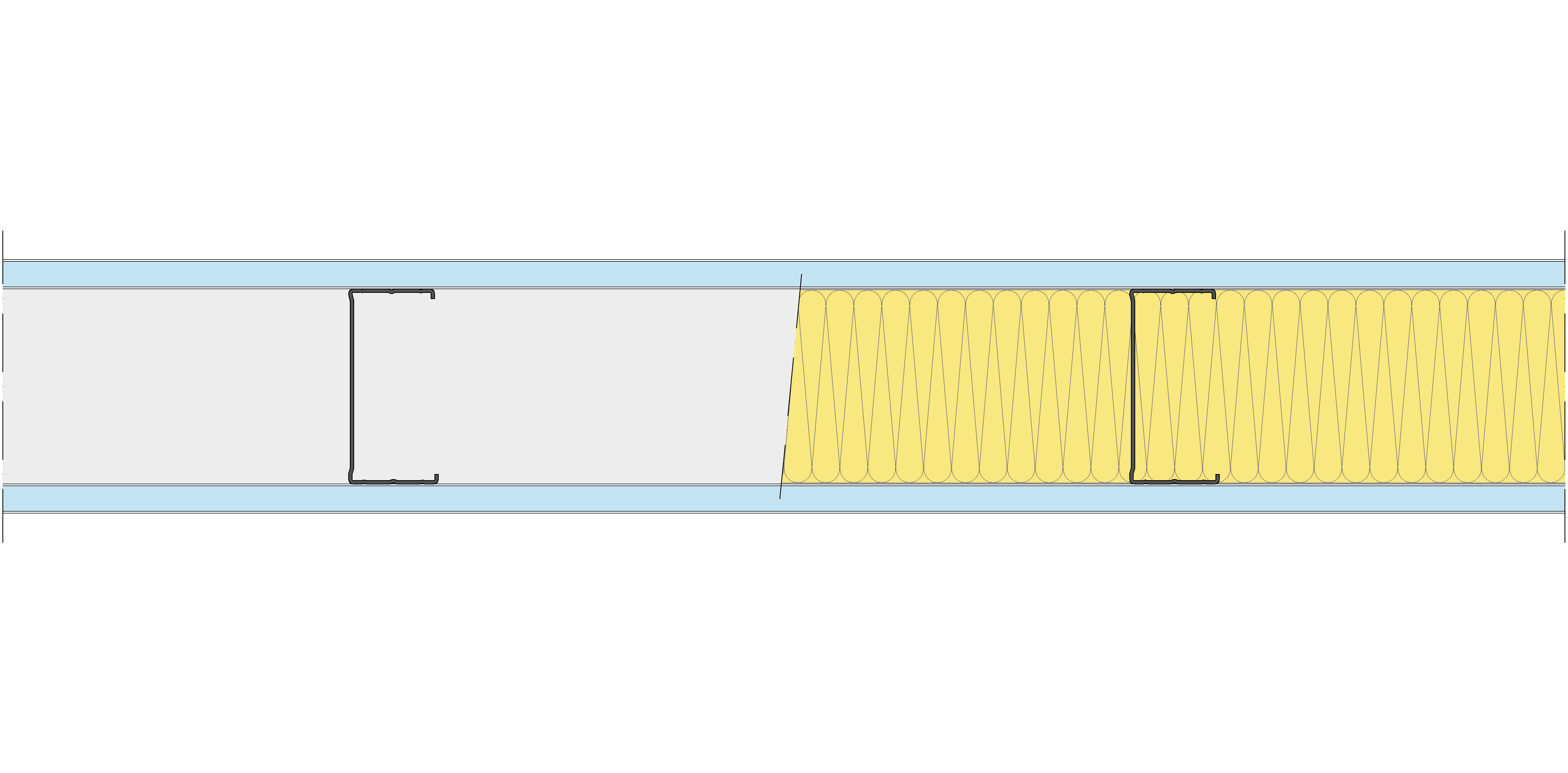 Tabique Pladur® 130/400 (100-45) 2OMNIA MW