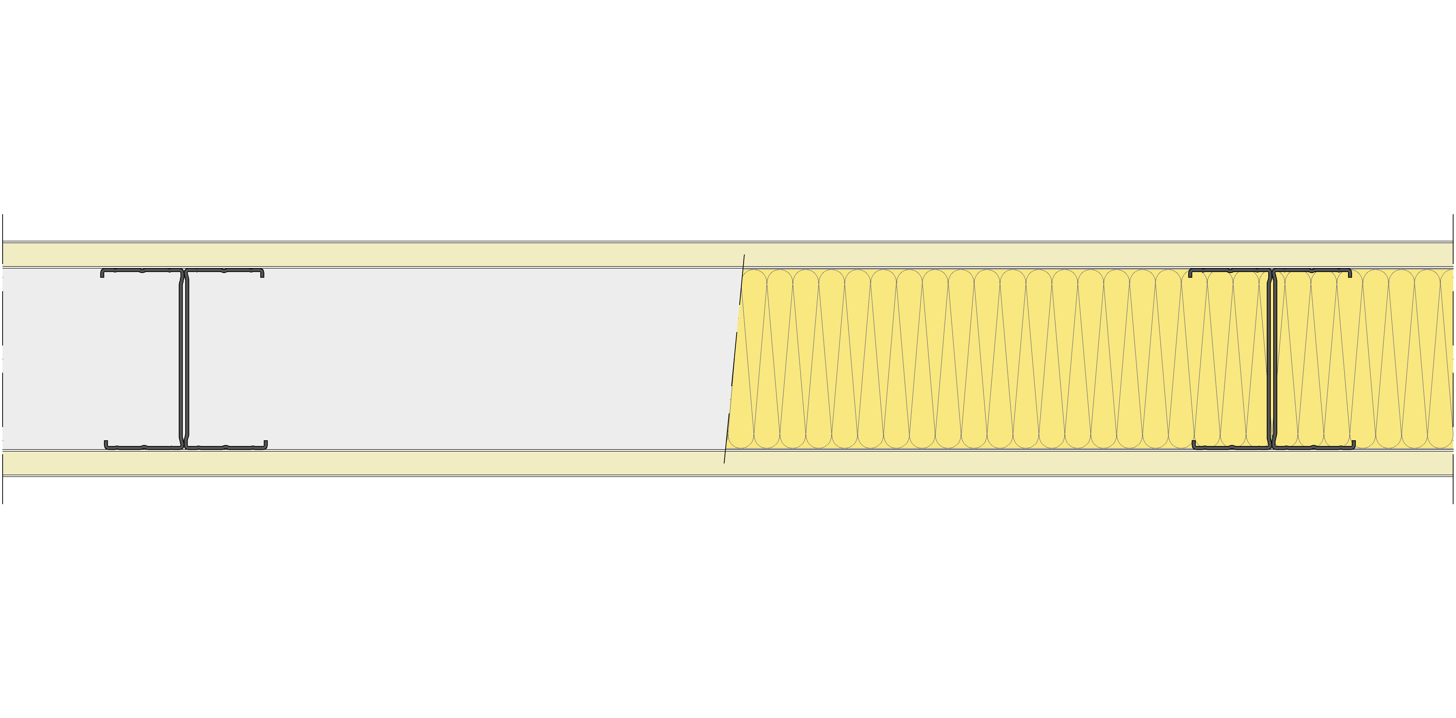 Tabique Pladur® 130/600 (100-45H) 2N MW