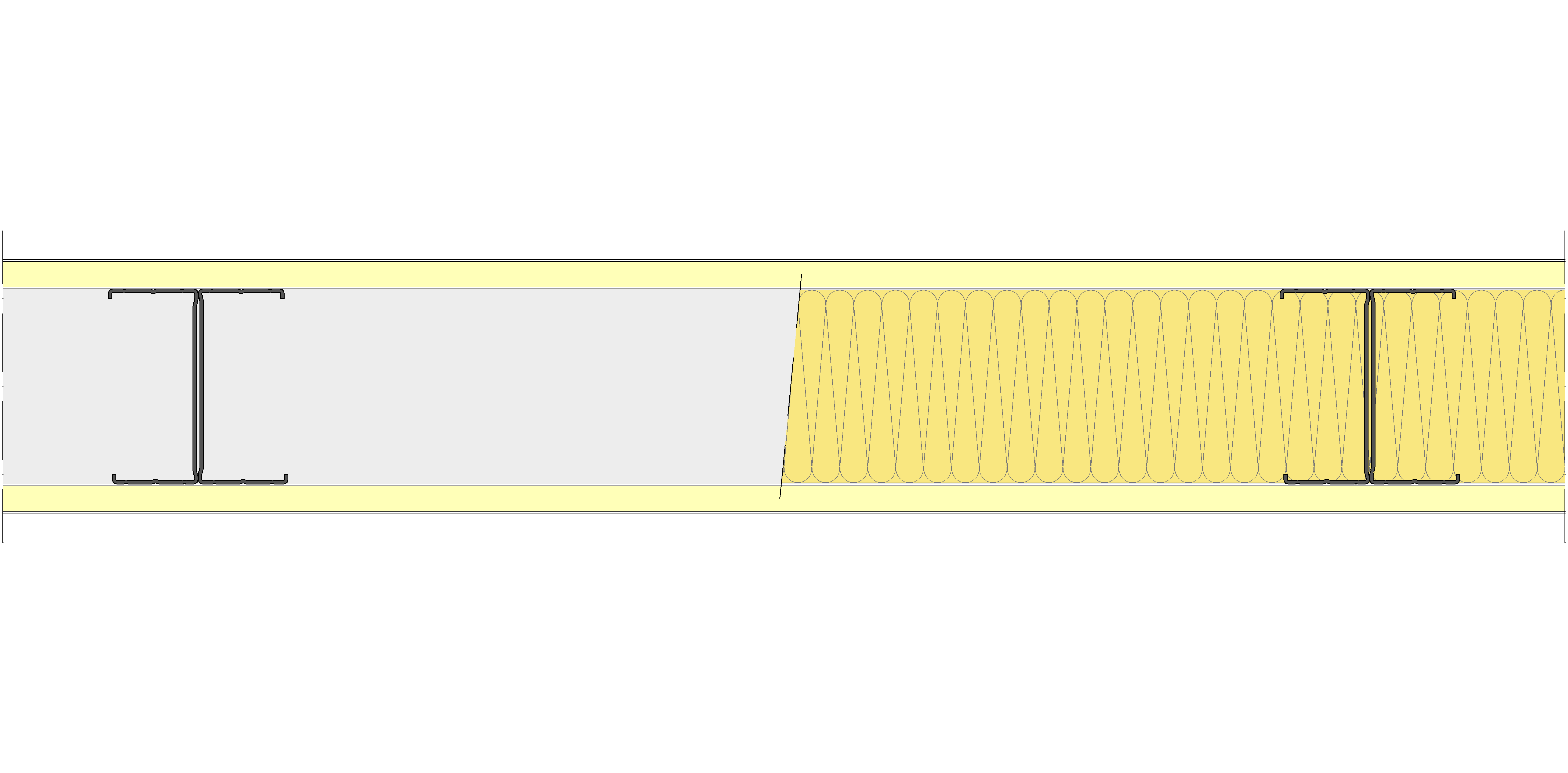 Tabique Pladur® 130/600 (100-45H) 2I MW