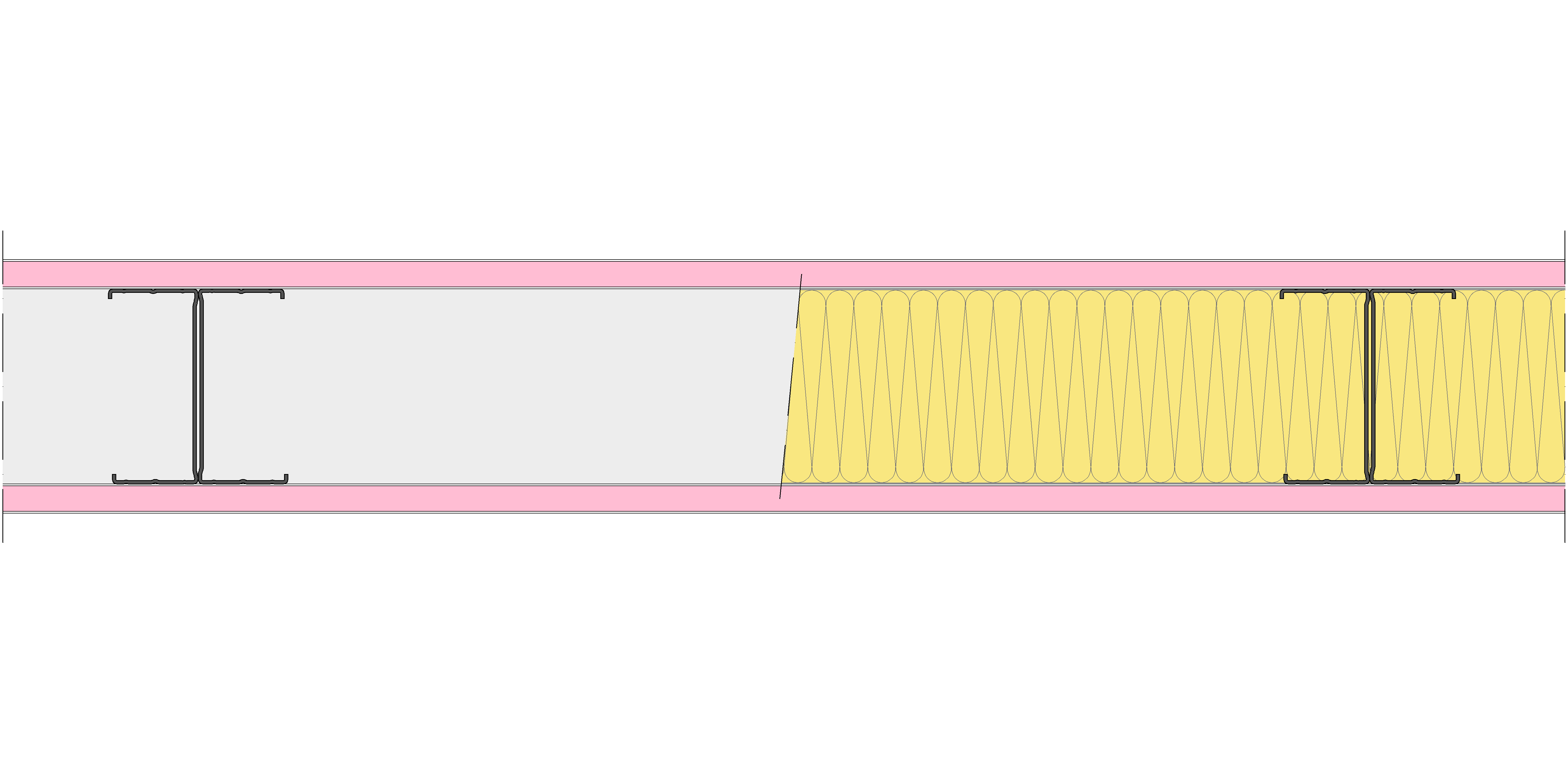Tabique Pladur® 130/600 (100-45H) 2F MW