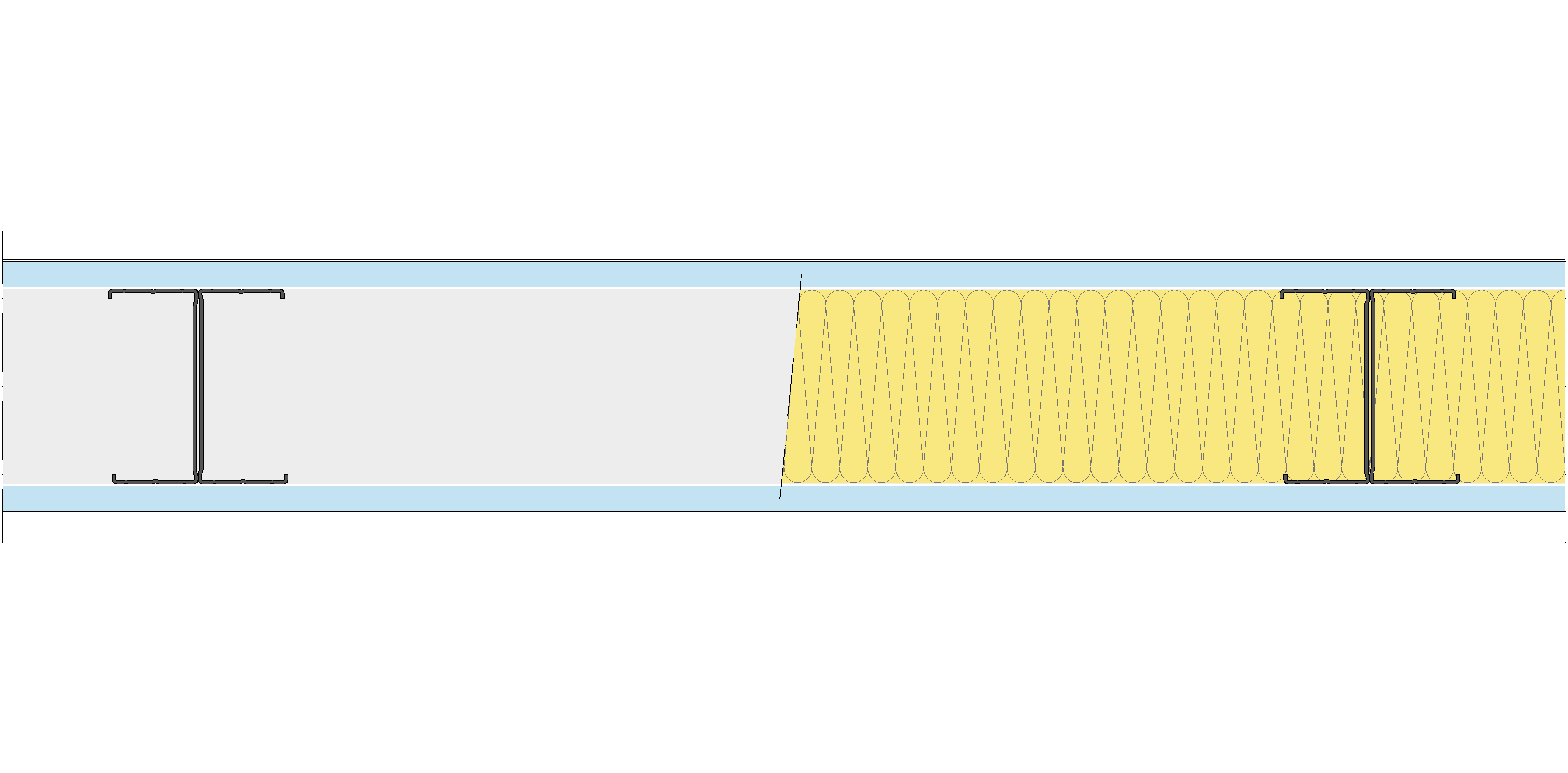 Tabique Pladur® 130/600 (100-45H) 2OMNIA MW