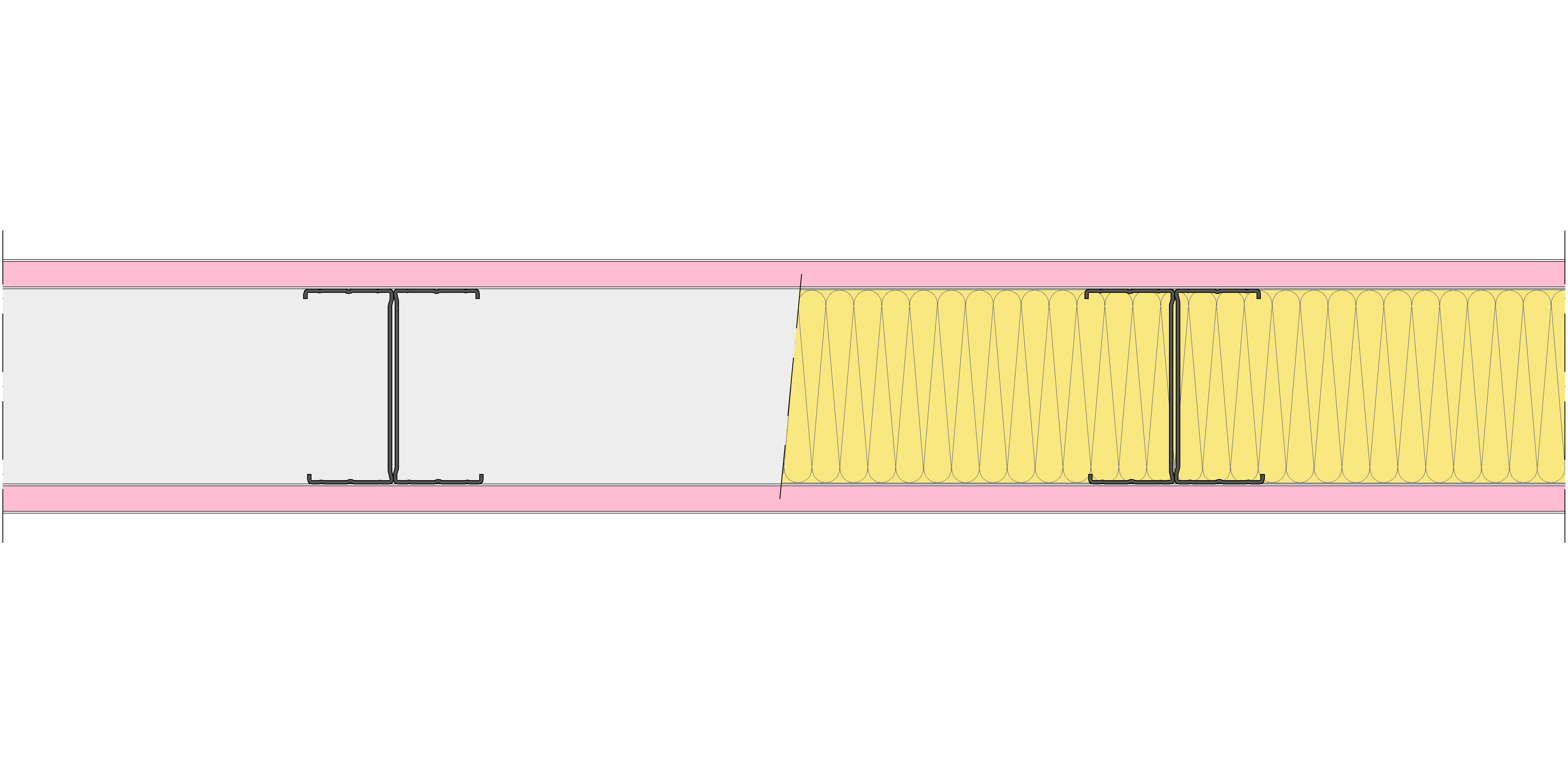 Tabique Pladur® 130/400 (100-45H) 2F MW