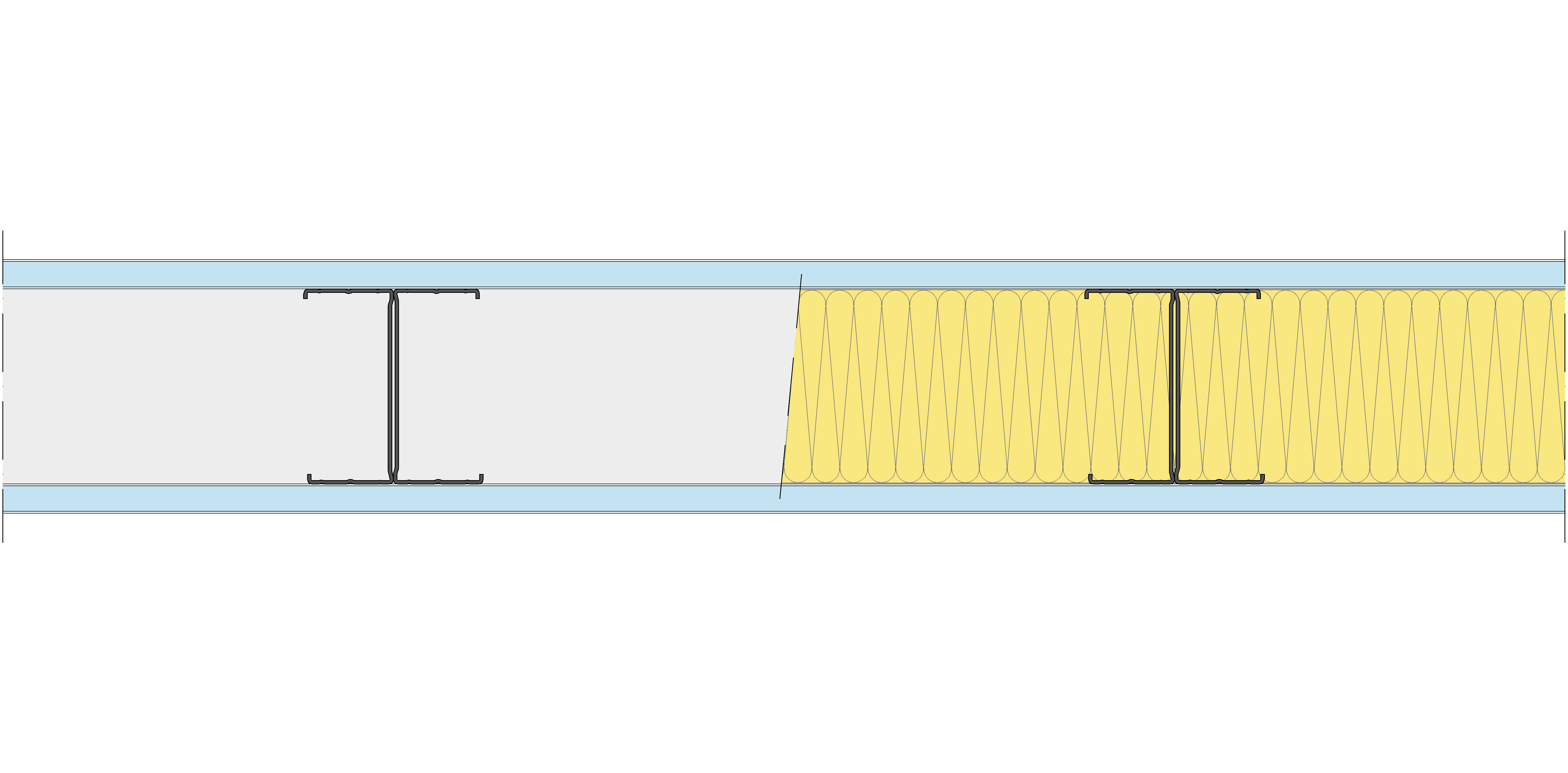 Tabique Pladur® 130/400 (100-45H) 2OMNIA MW