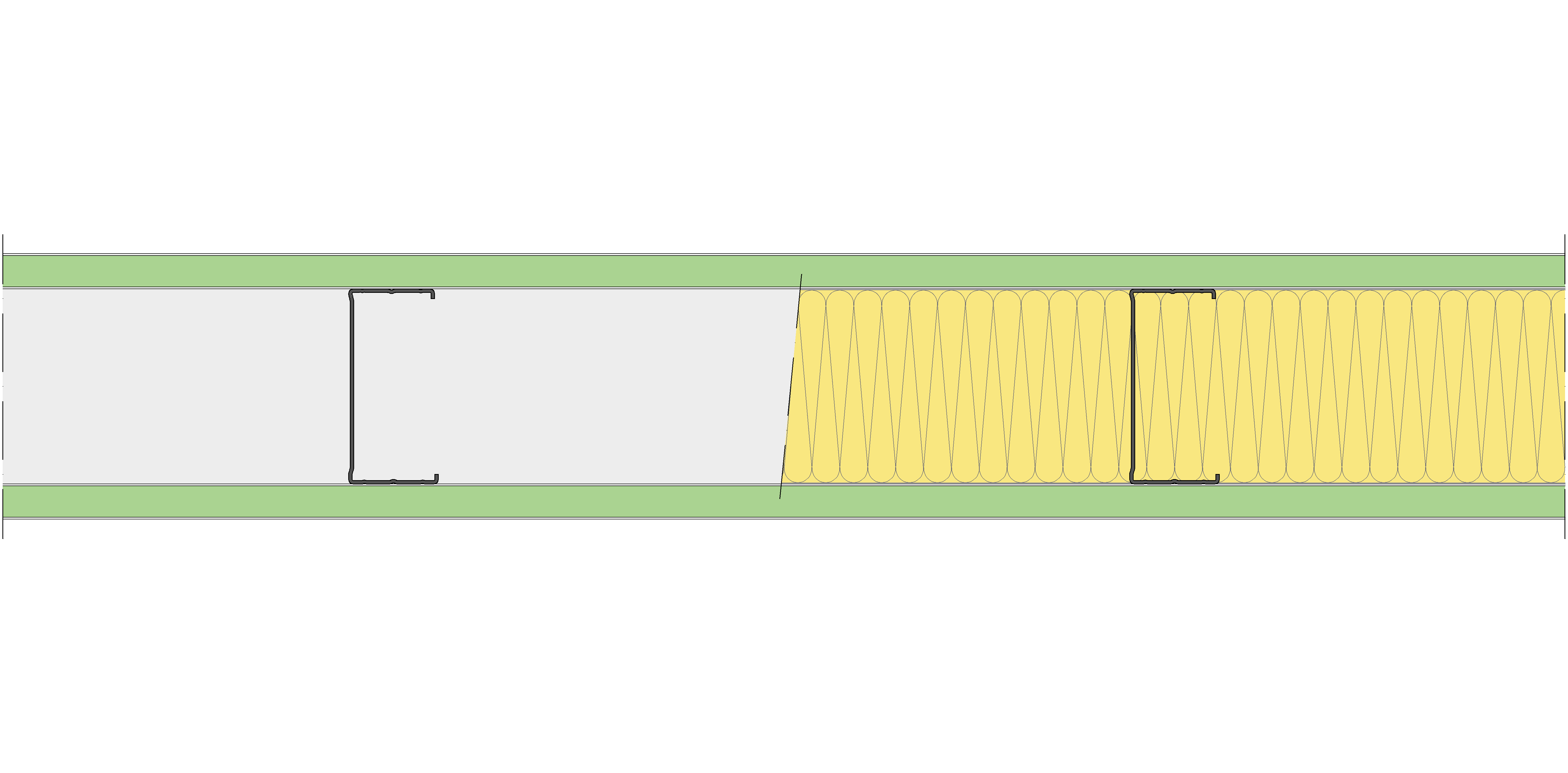 Tabique Pladur® 136/400 (100-45) 2H1 MW