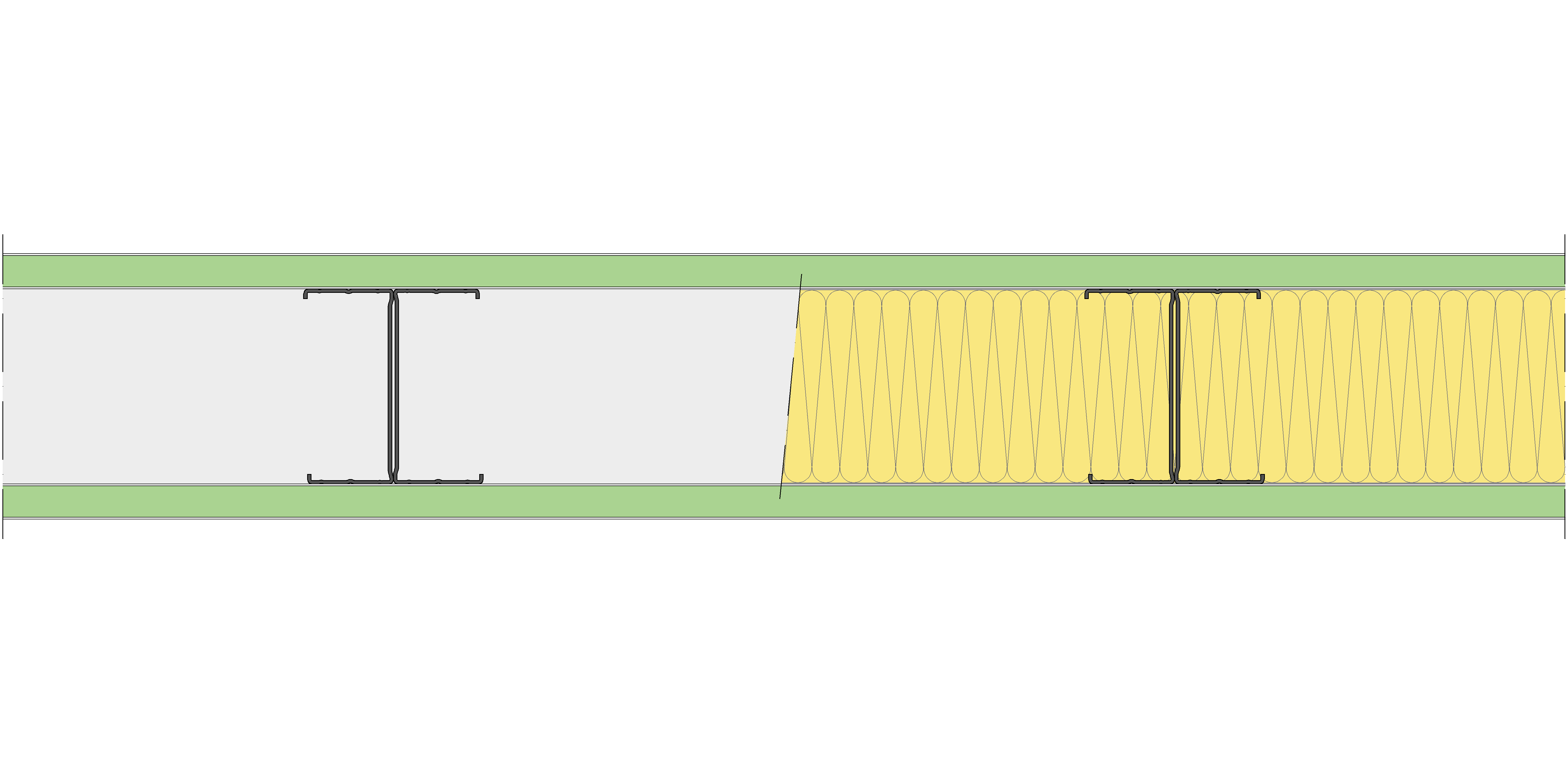 Tabique Pladur® 136/400 (100-45H) 2H1 MW