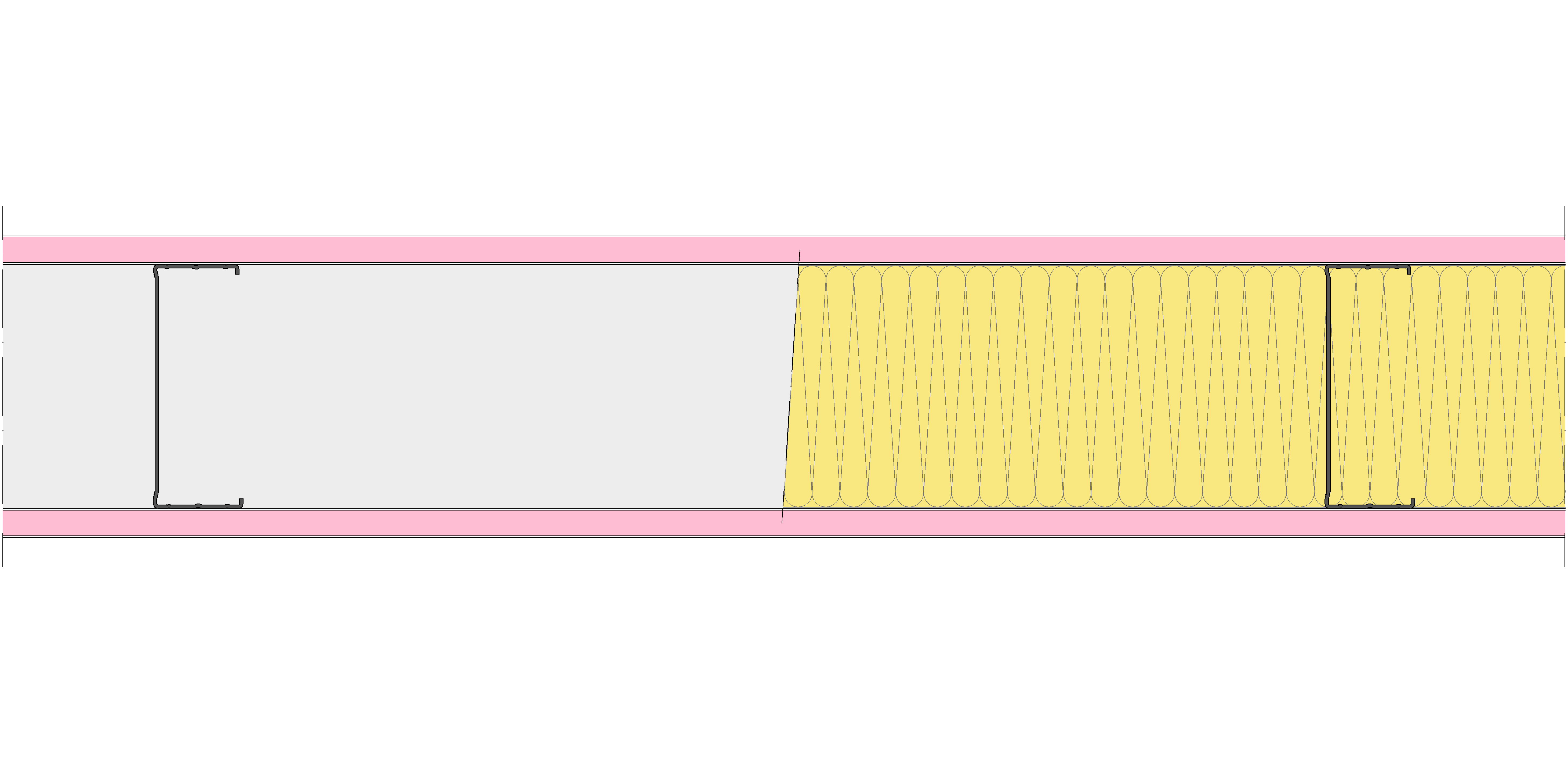 Tabique Pladur® 155/600 (125-45) 2F MW