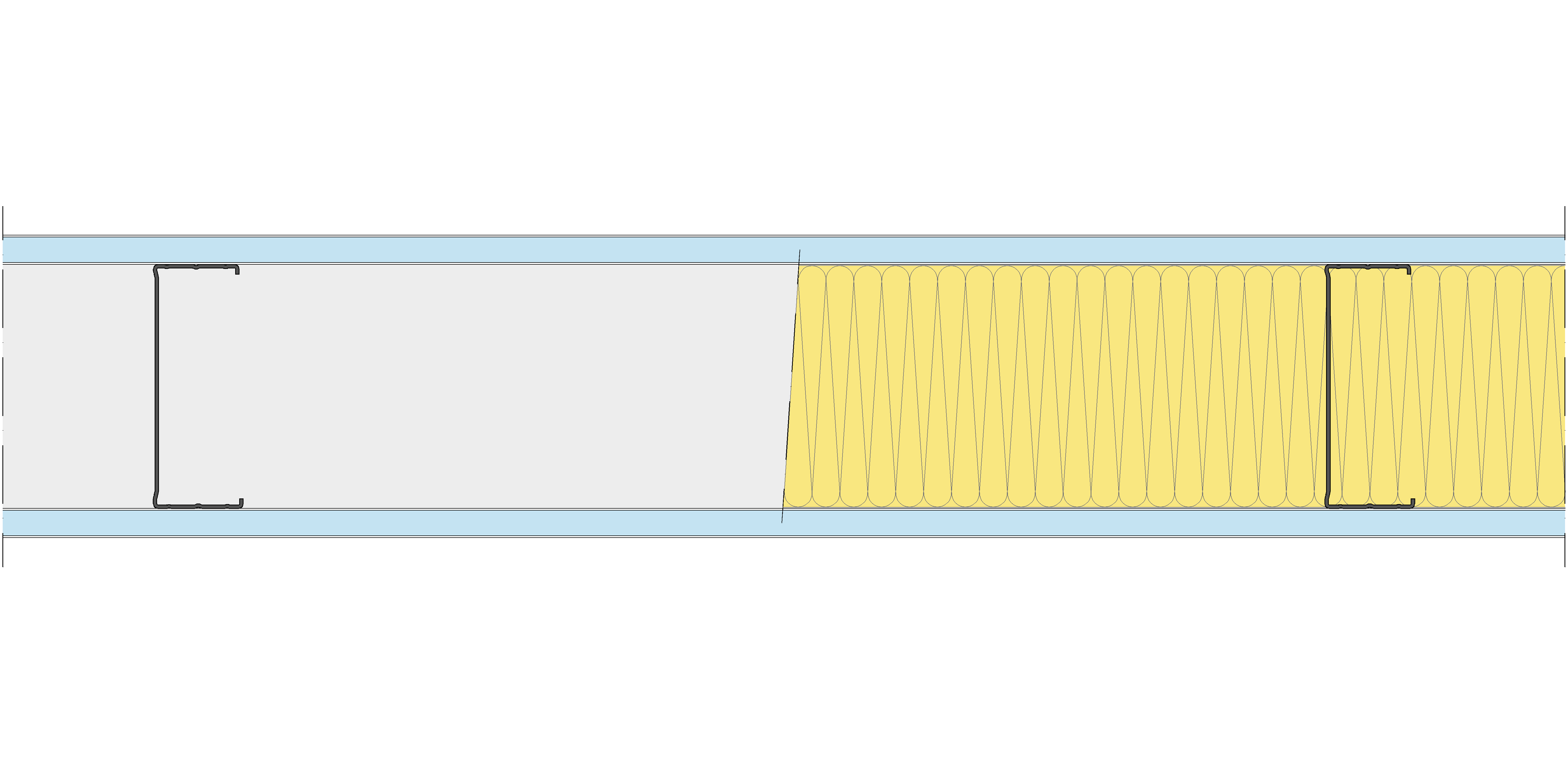 Tabique Pladur® 155/600 (125-45) 2OMNIA MW