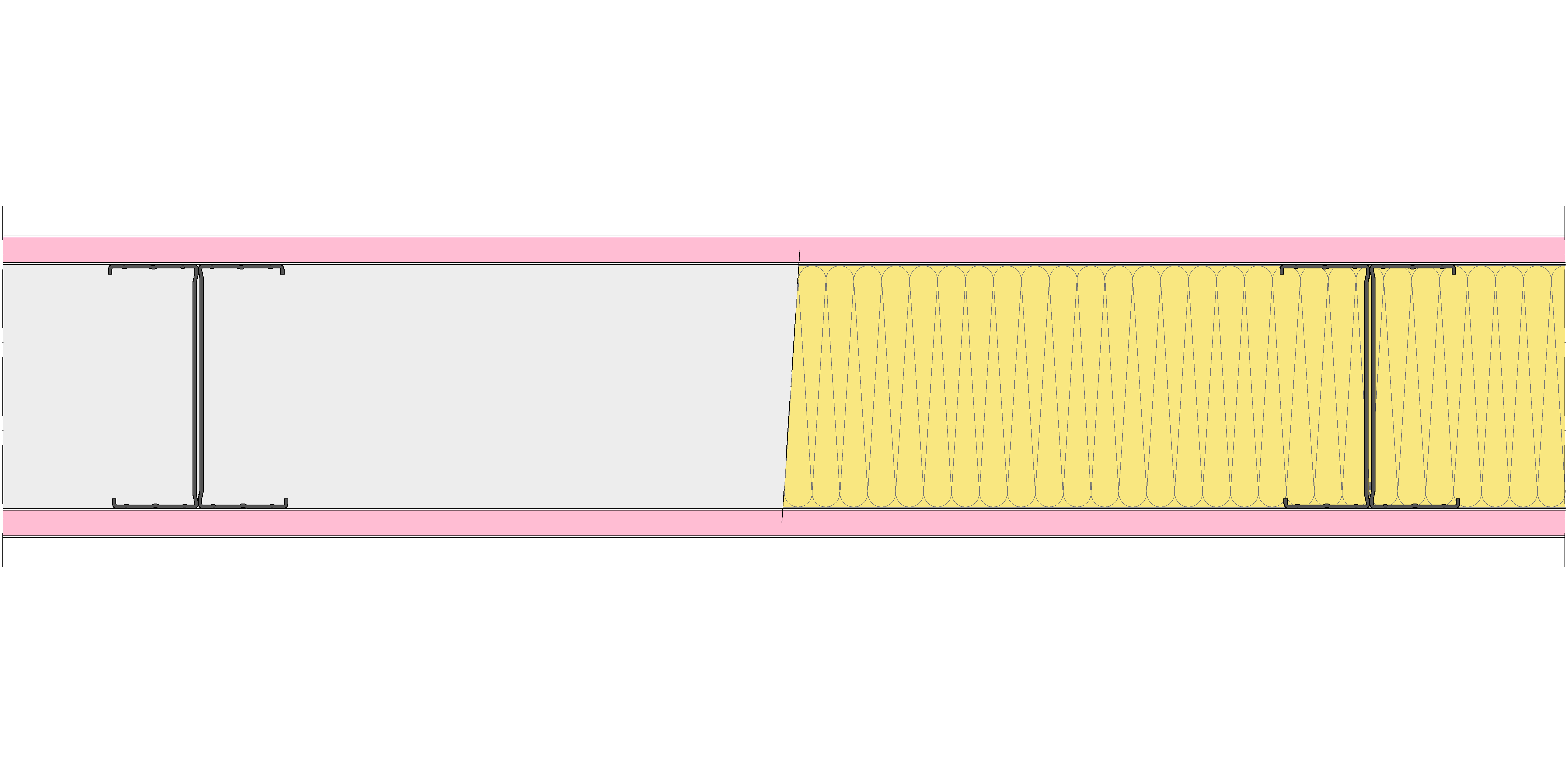 Tabique Pladur® 155/600 (125-45H) 2F MW