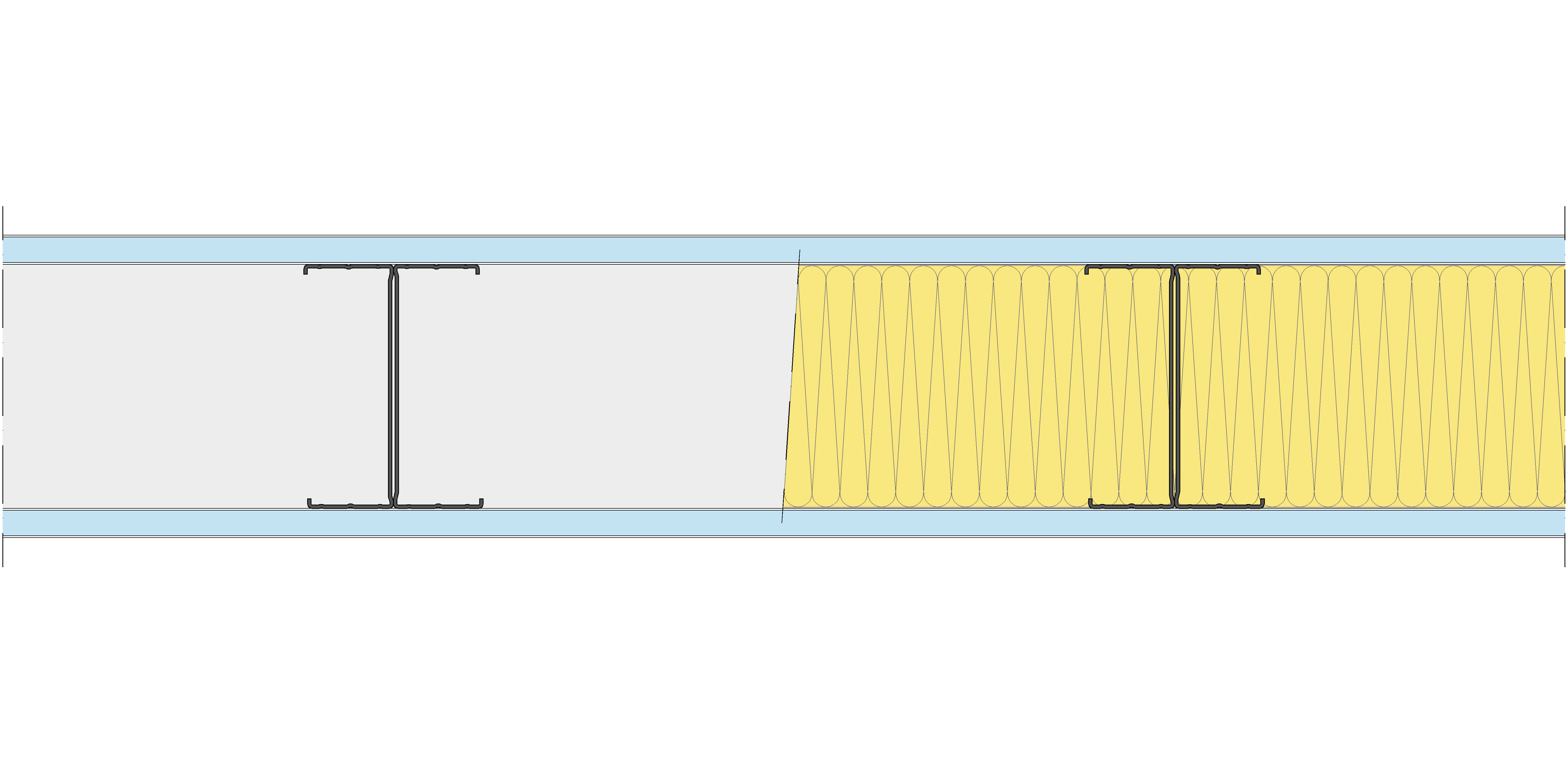 Tabique Pladur® 155/400 (125-45H) 2OMNIA MW