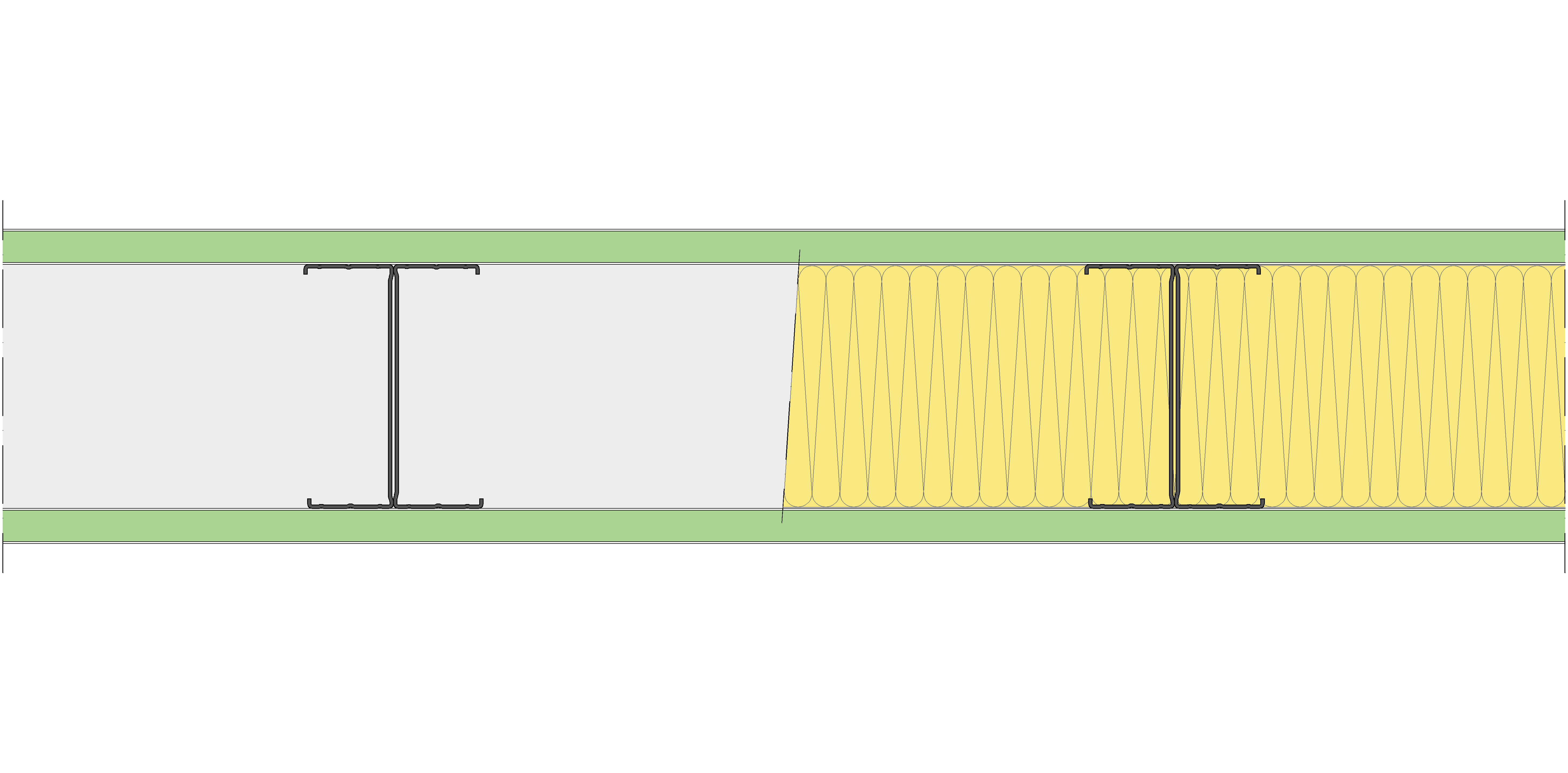 Tabique Pladur® 161/400 (125-45H) 2H1 MW